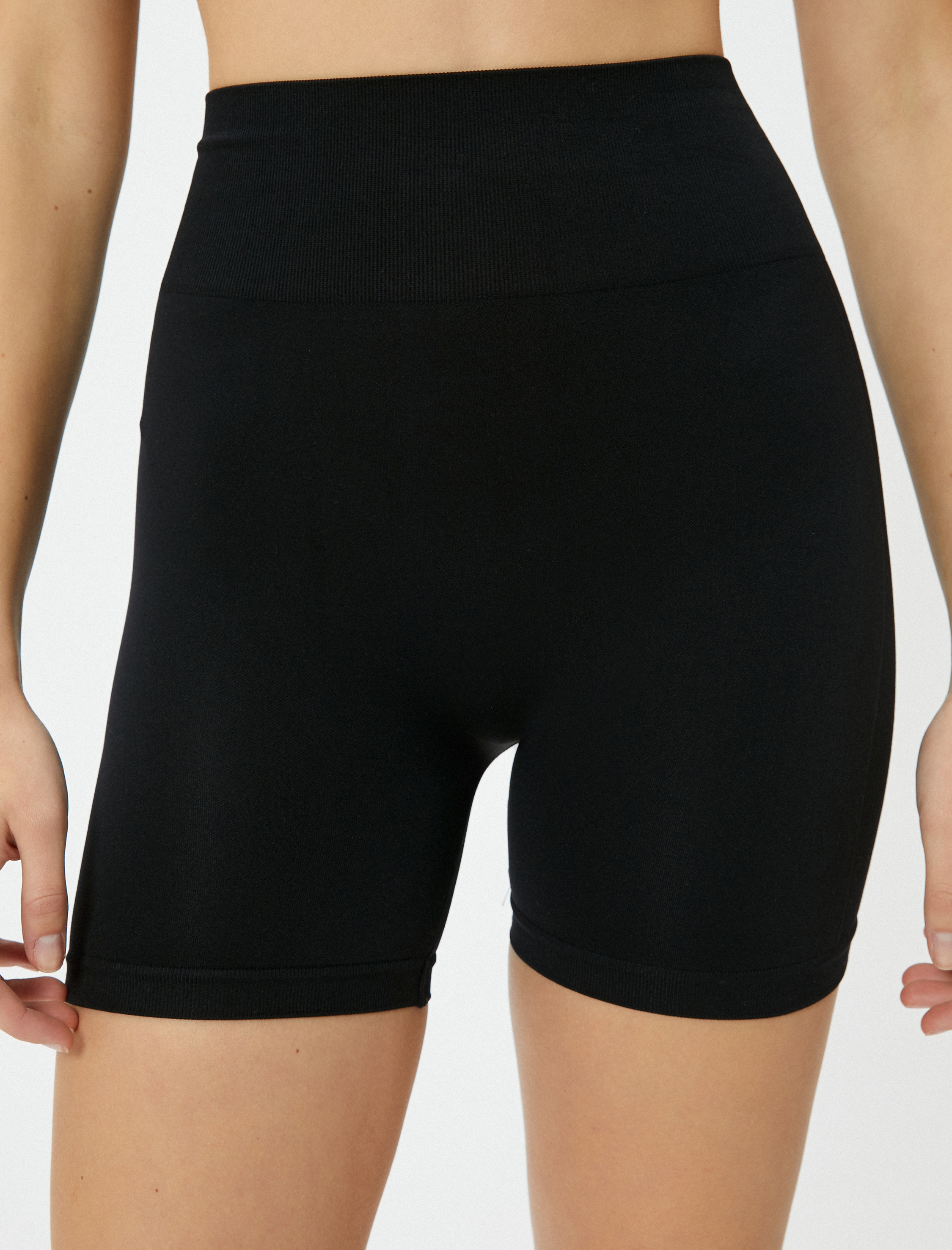   Spor Dikişsiz Biker Tayt Yüksek Bel Slim Fit