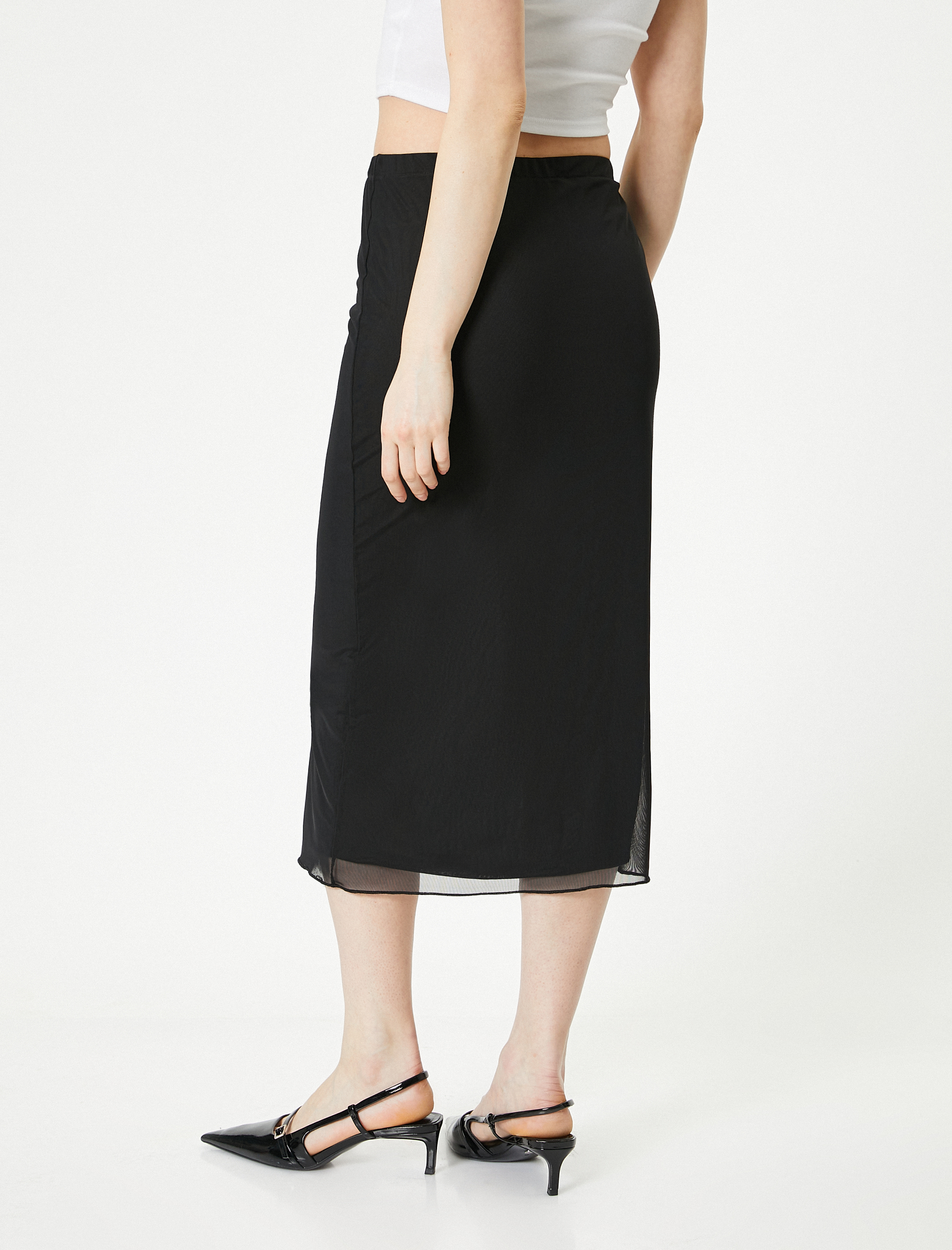   Midi Etek Normal Bel Lastikli