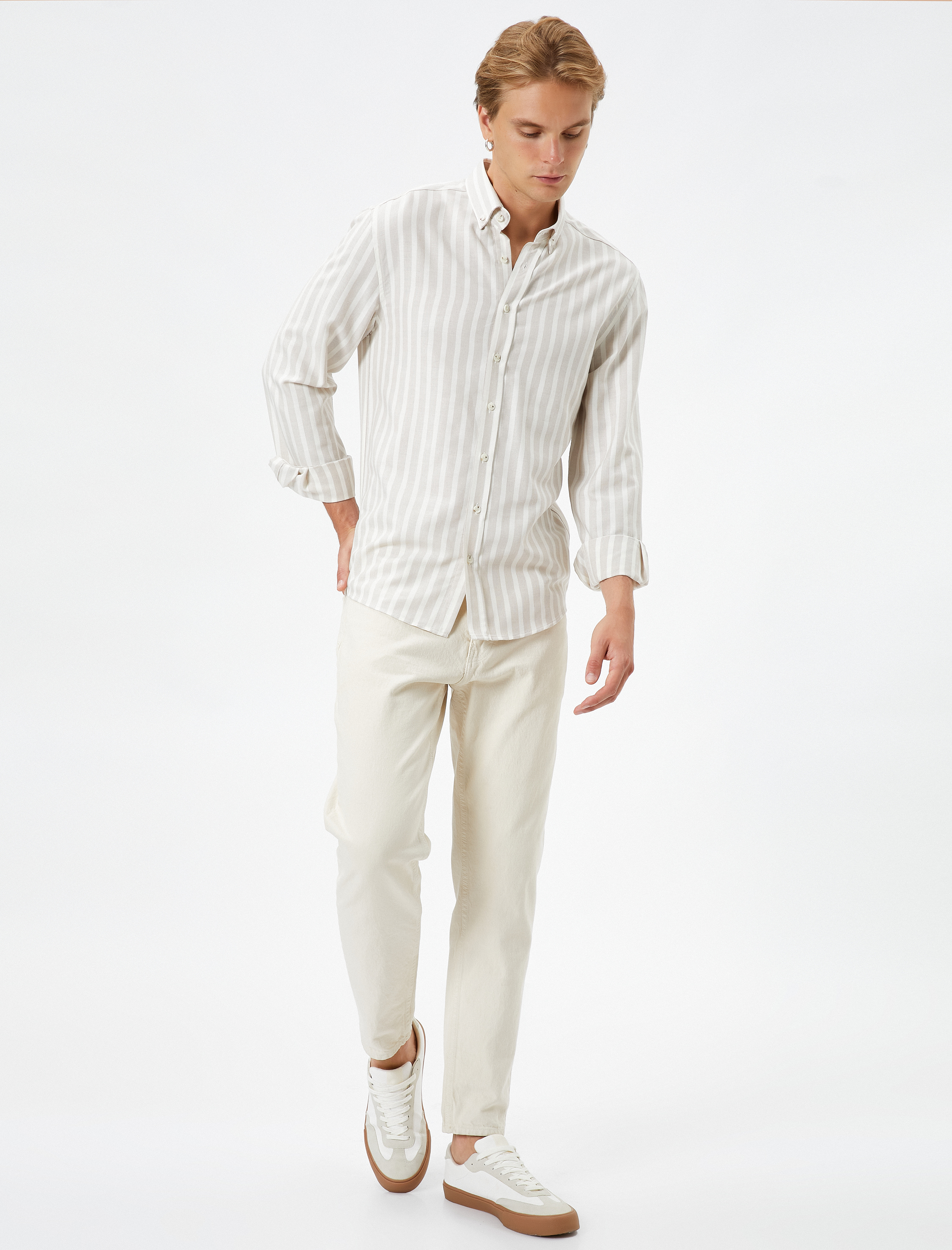   Klasik Gömlek Uzun Kollu Slim Fit Düğmeli