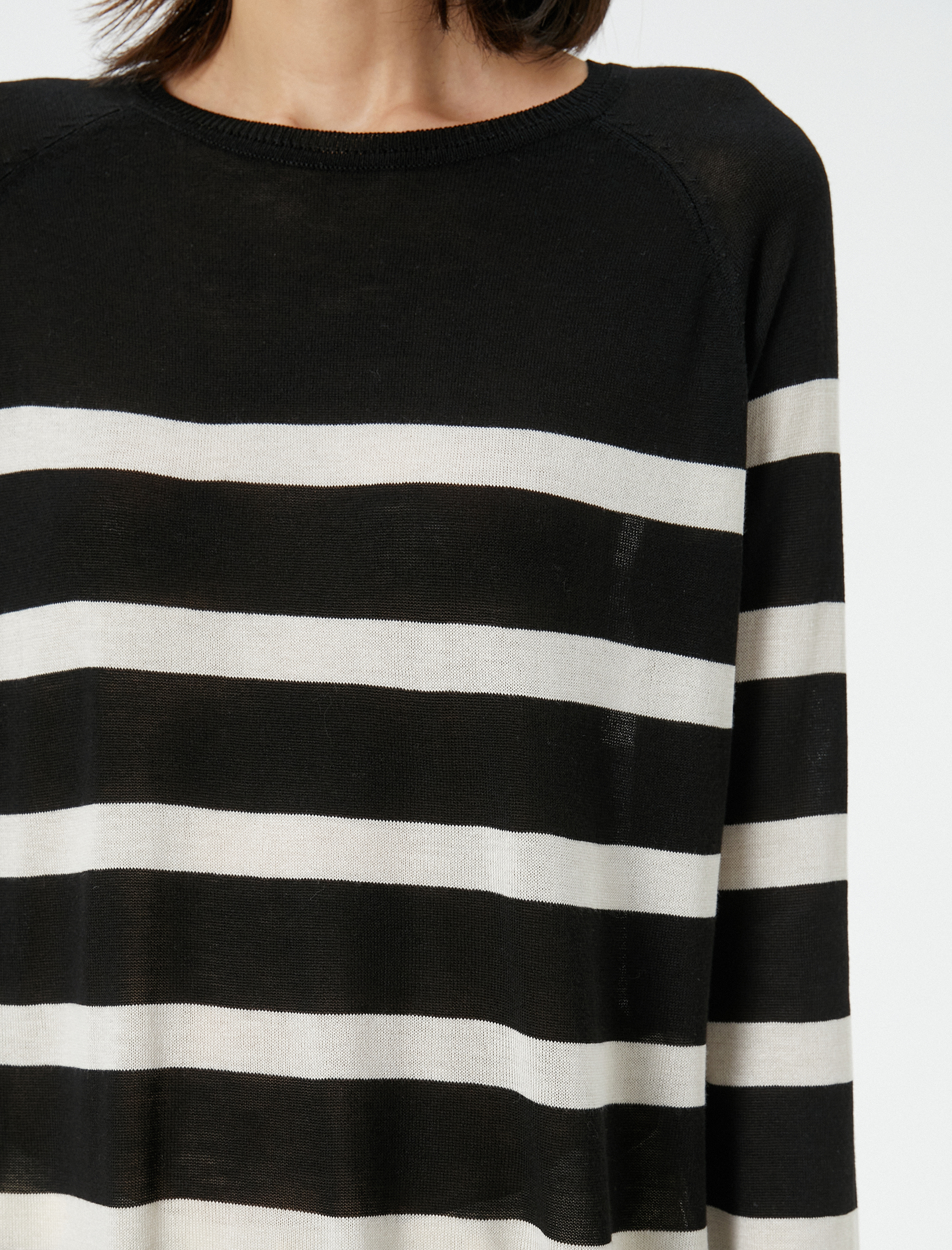   Triko Kazak Basic Bisiklet Yaka Uzun Kollu