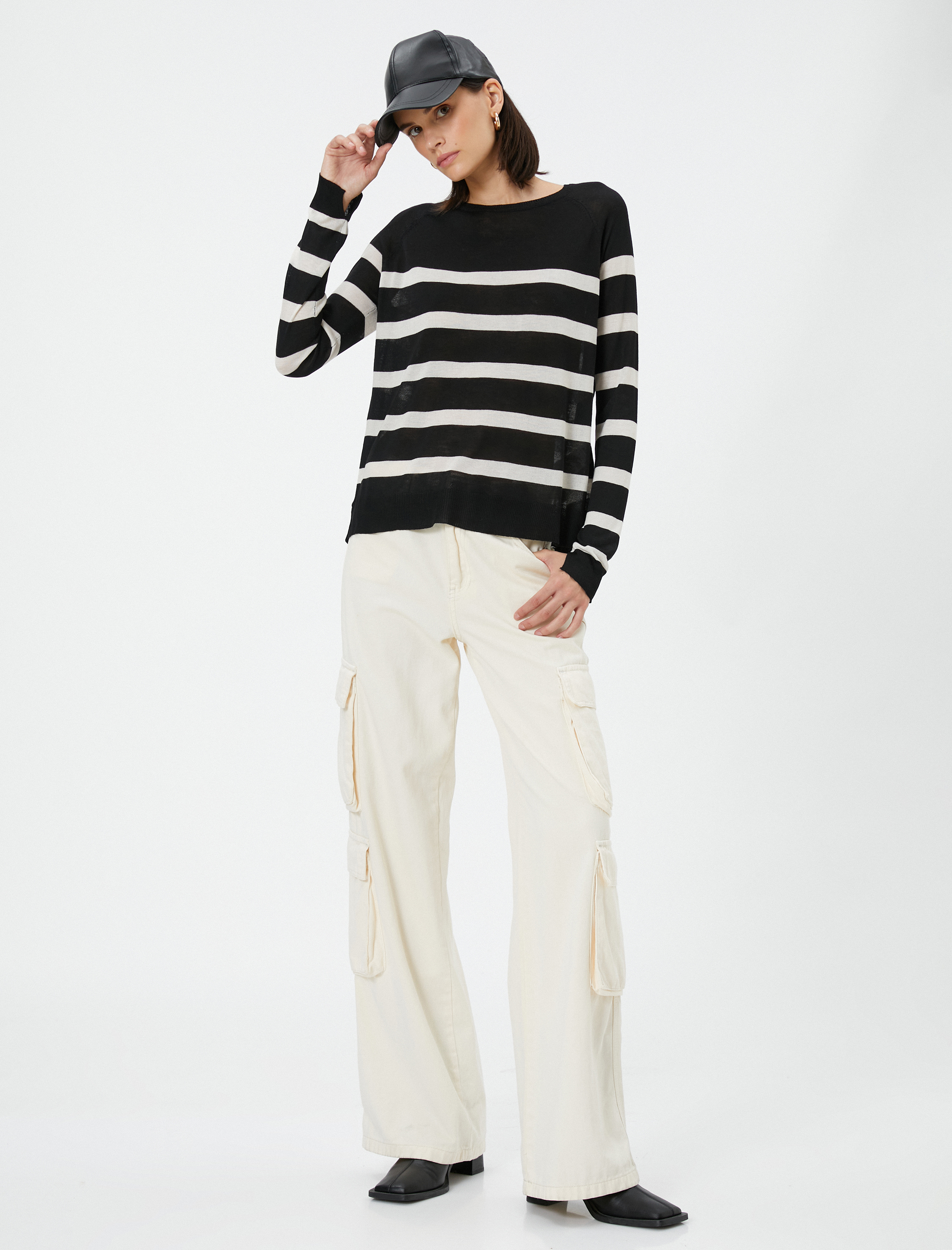   Triko Kazak Basic Bisiklet Yaka Uzun Kollu