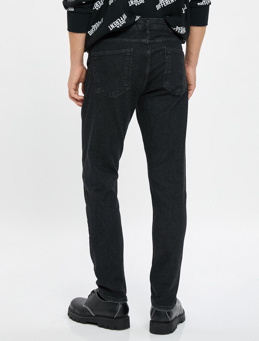   Slim Fit Kot Pantolon Cepli Pamuklu - Brad Jean