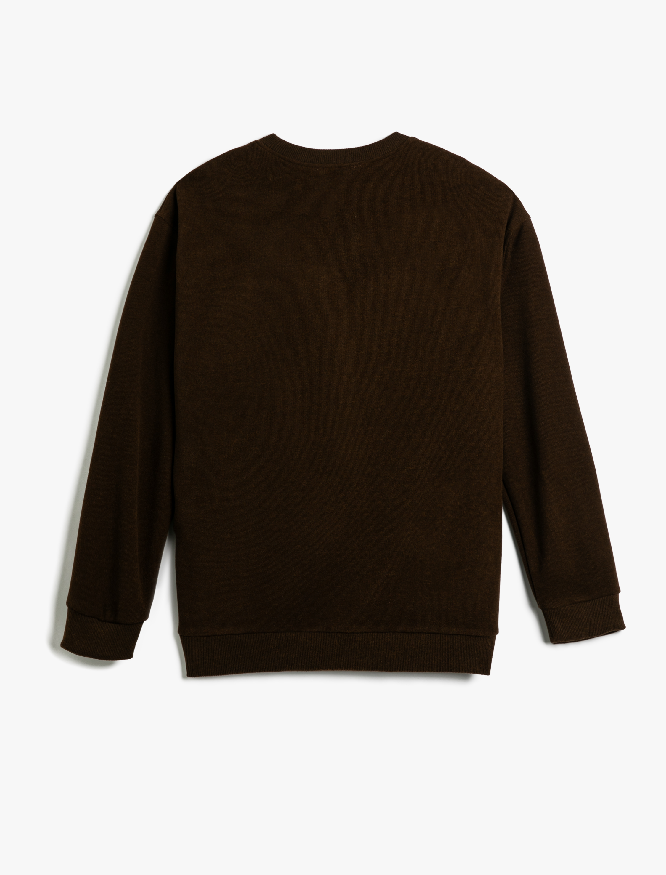 Basic Sweatshirt Rahat Kesim Bisiklet Yaka Uzun Kollu