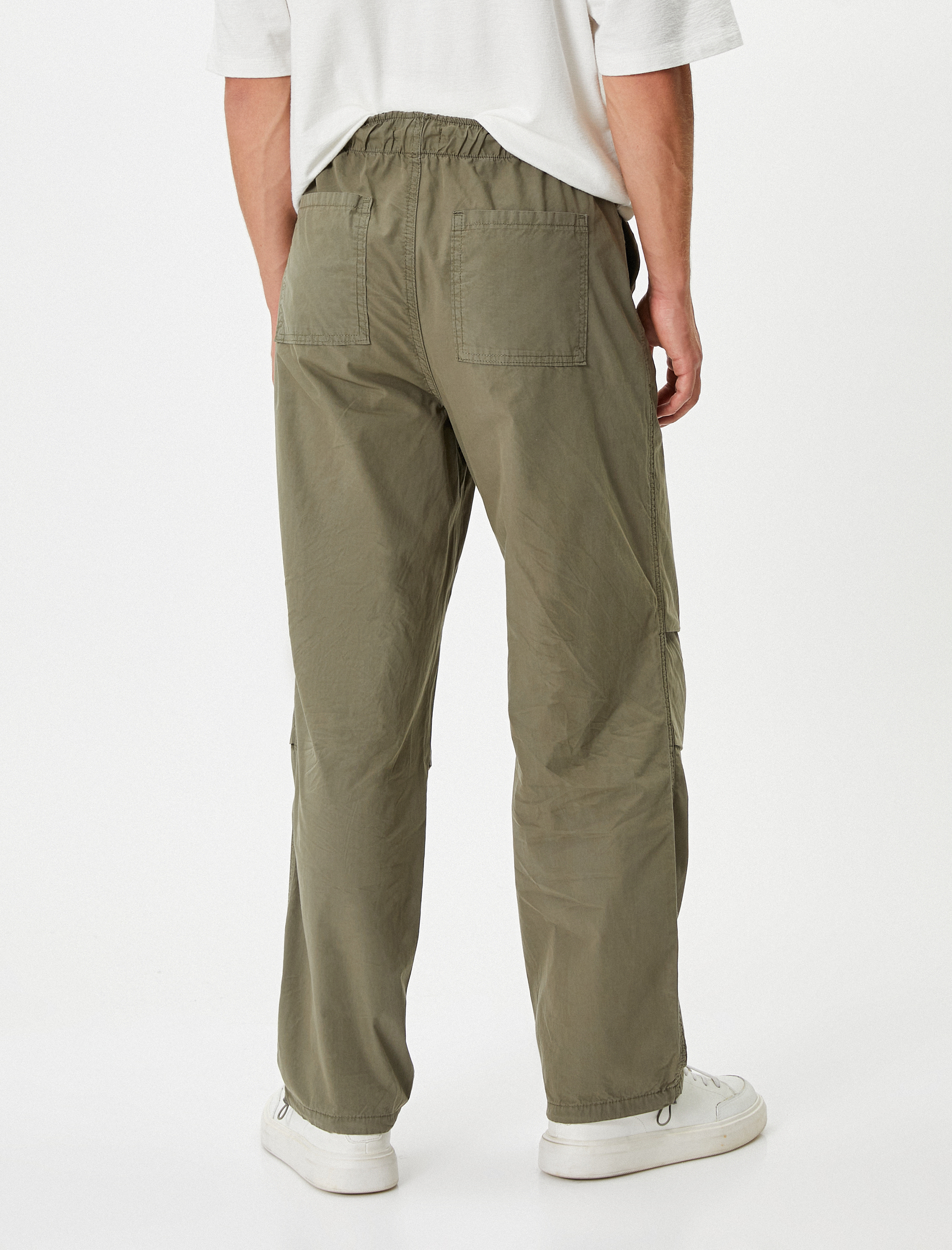   Paraşüt Bol Pantolon Oversize Beli Bağcıklı Cep Detaylı