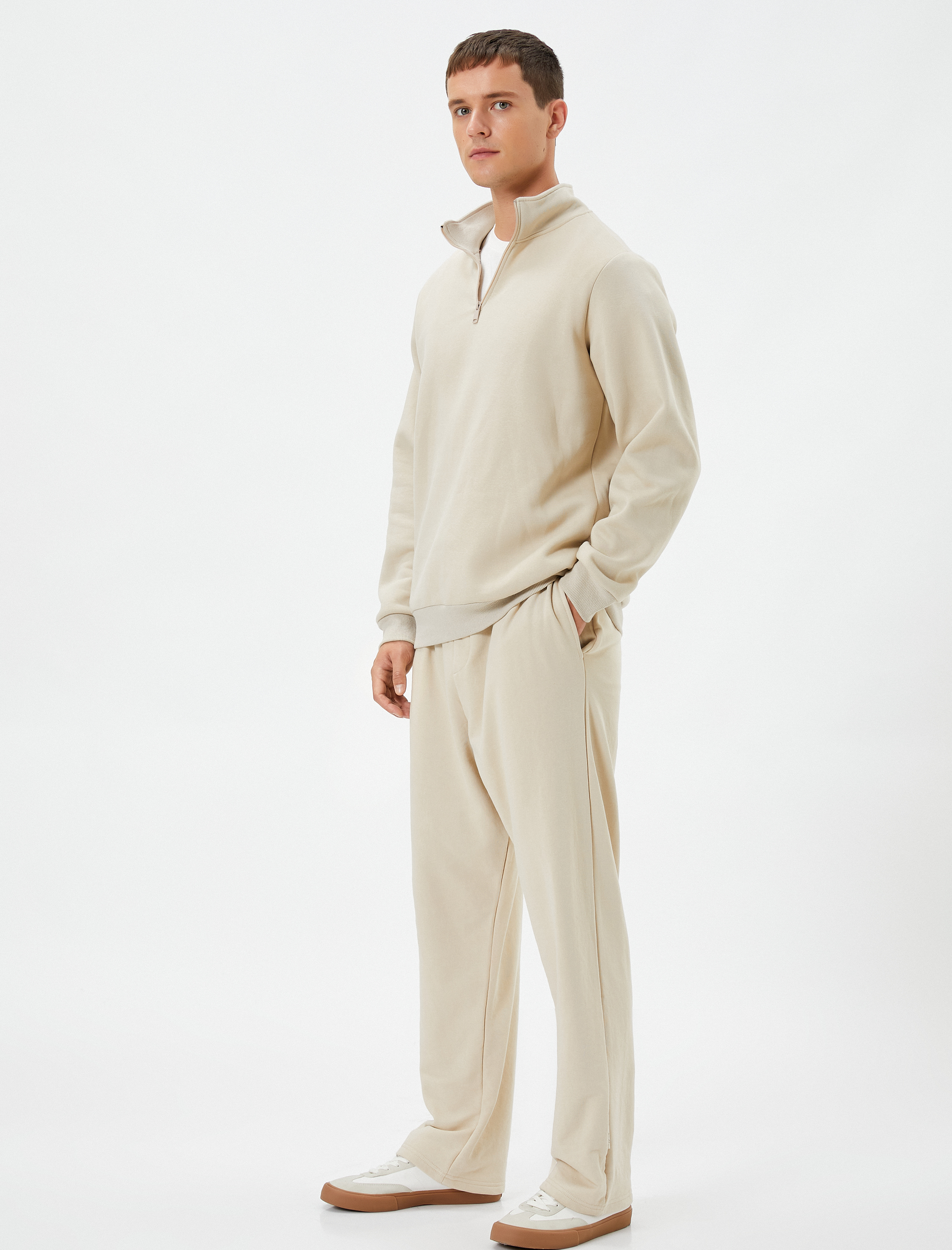   Bol Paça Eşofman Altı Beli Bağcıklı Cepli