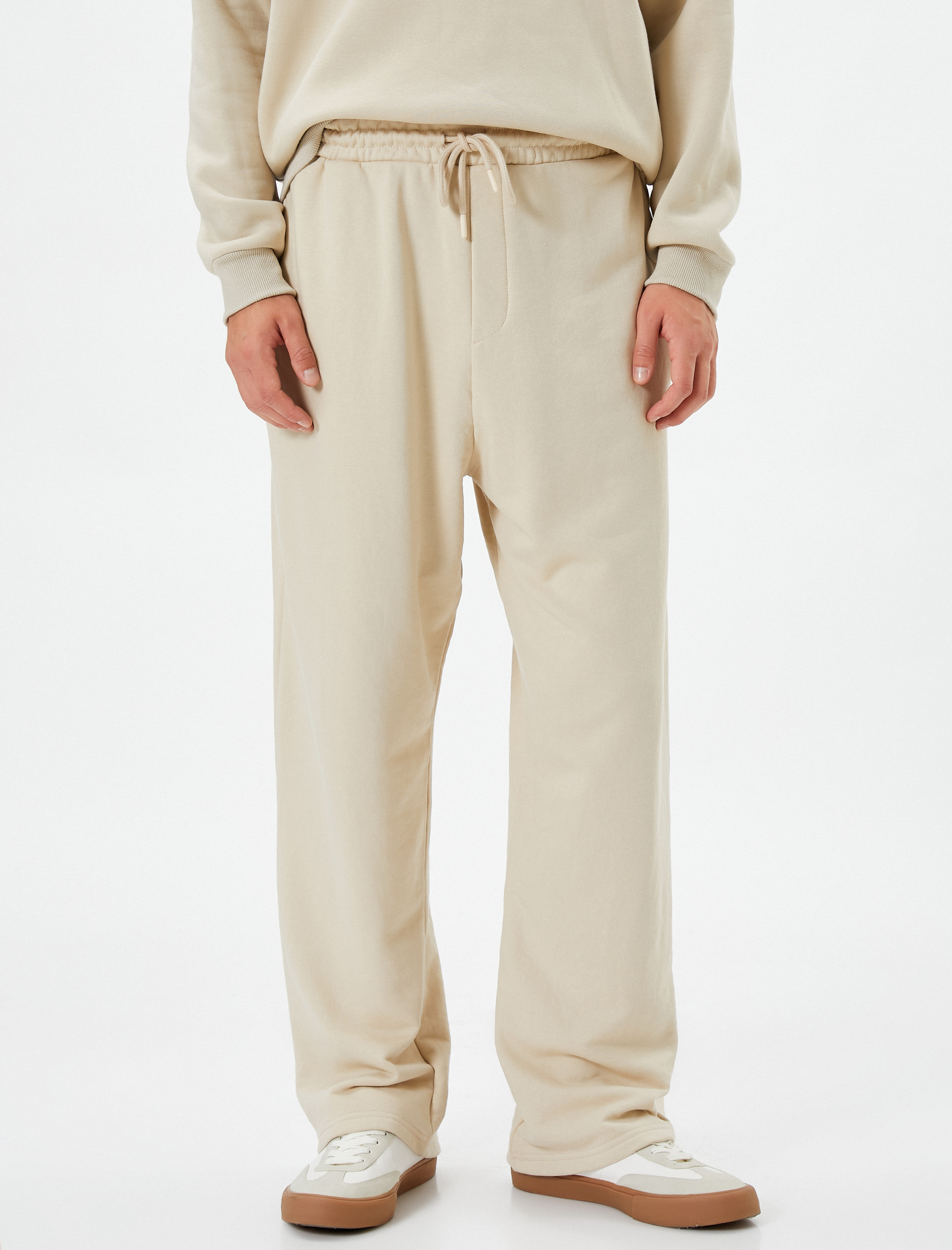   Bol Paça Eşofman Altı Beli Bağcıklı Cepli