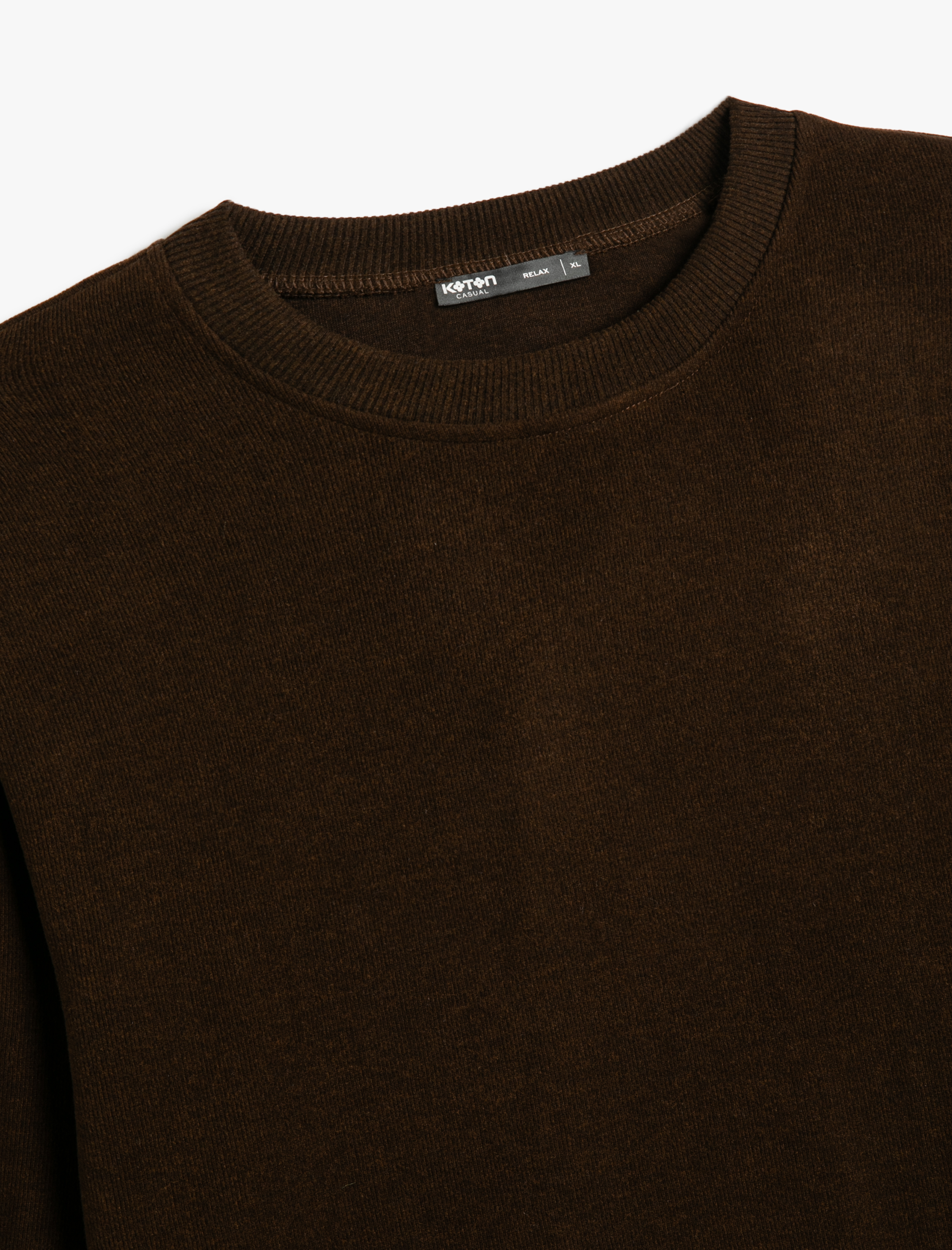 Basic Sweatshirt Rahat Kesim Bisiklet Yaka Uzun Kollu