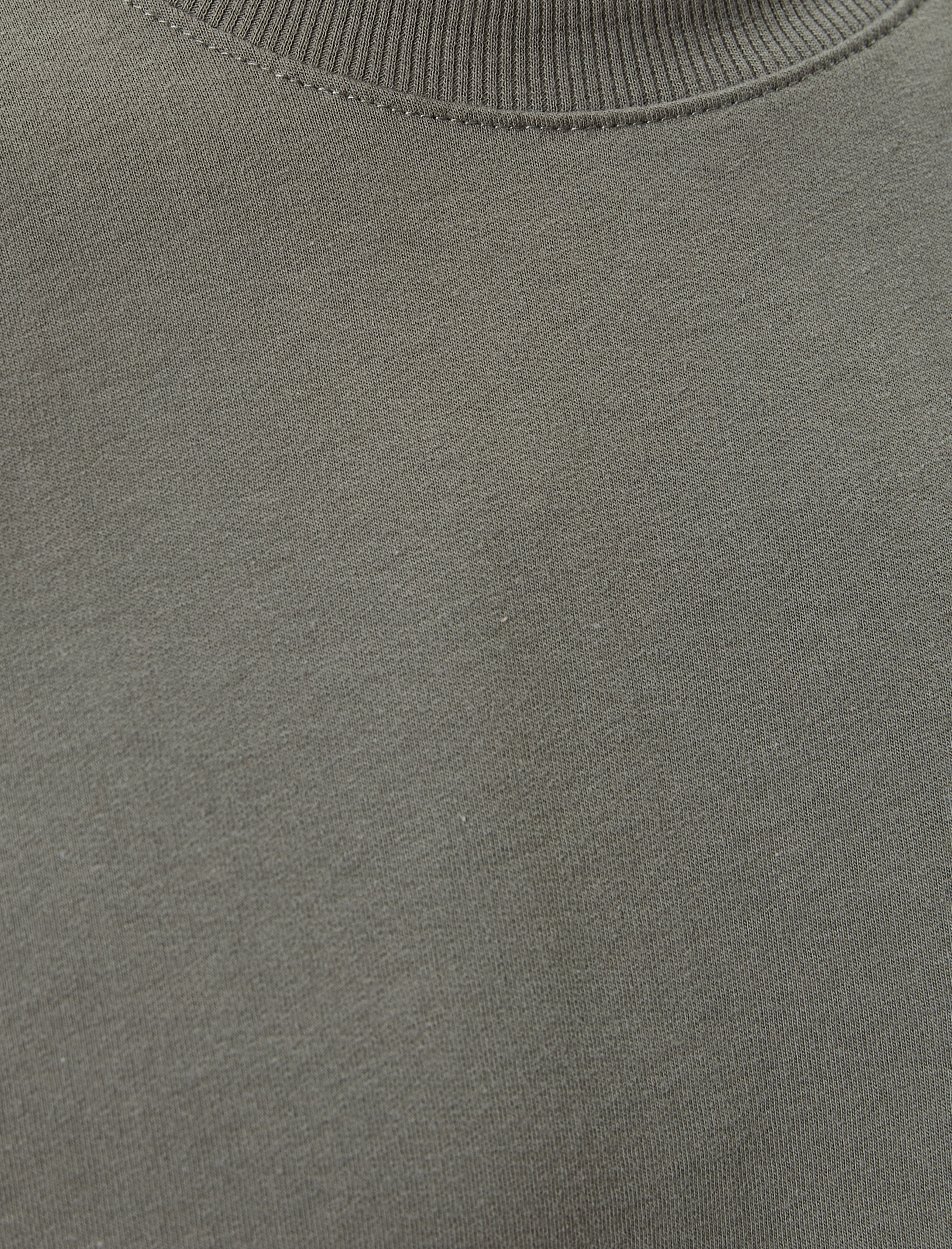   Basic Oversize Tişört Bisiklet Yaka Düşük Omuzlu Kısa Kollu Pamuklu