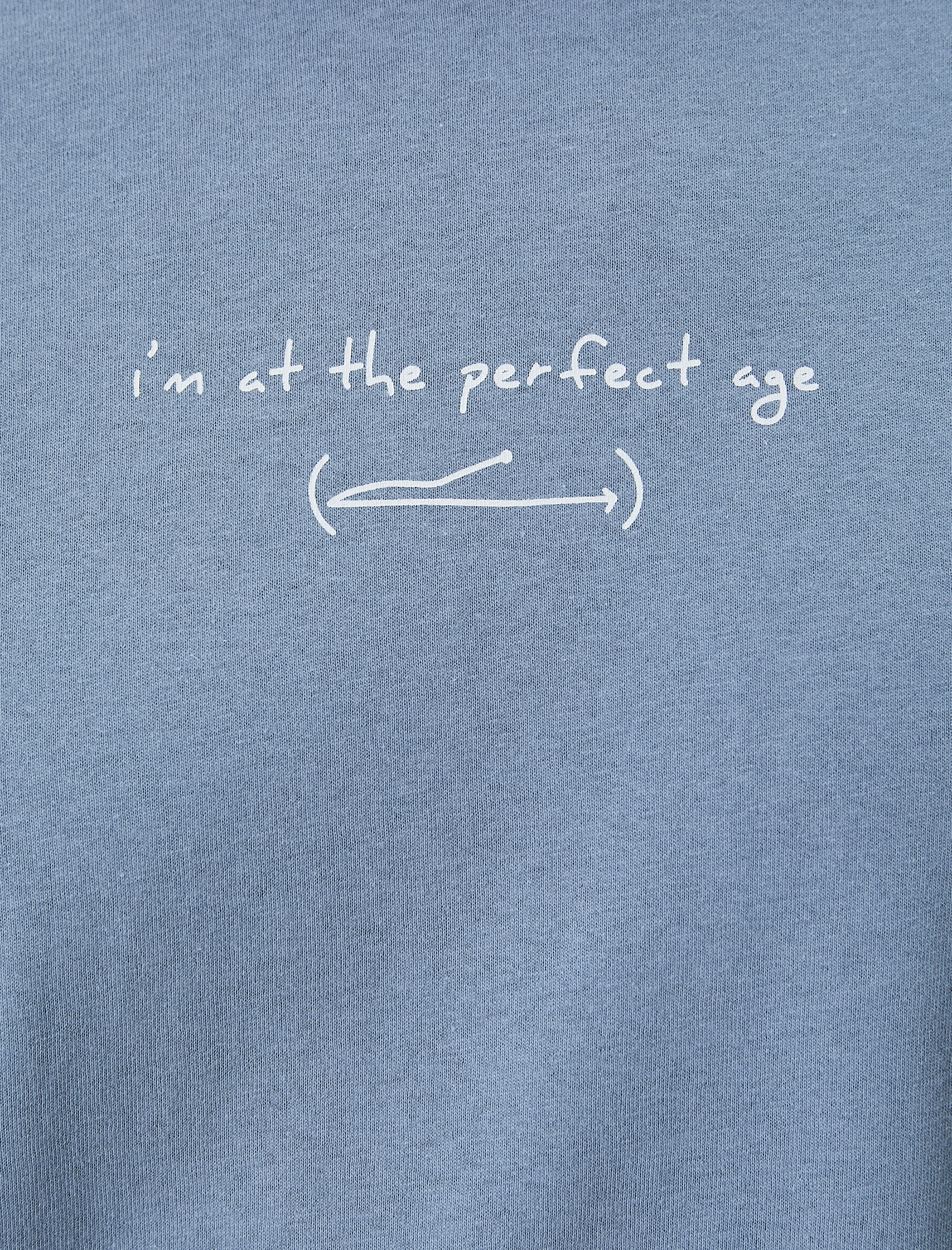   Slogan Baskılı Tişört Slim Fit Bisiklet Yaka Kısa Kollu Pamuklu