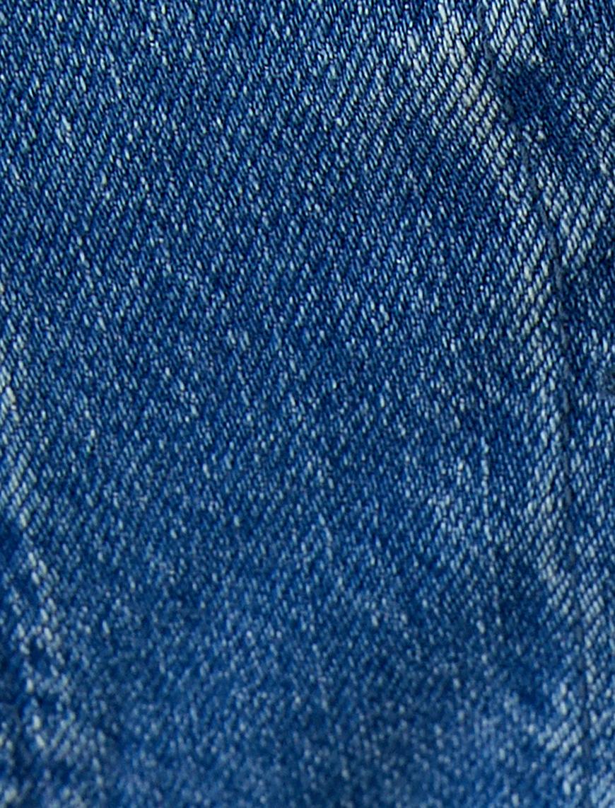   Geniş Kısa Paça Kot Pantolon Düğmeli Yüksek Bel - Sandra Jeans