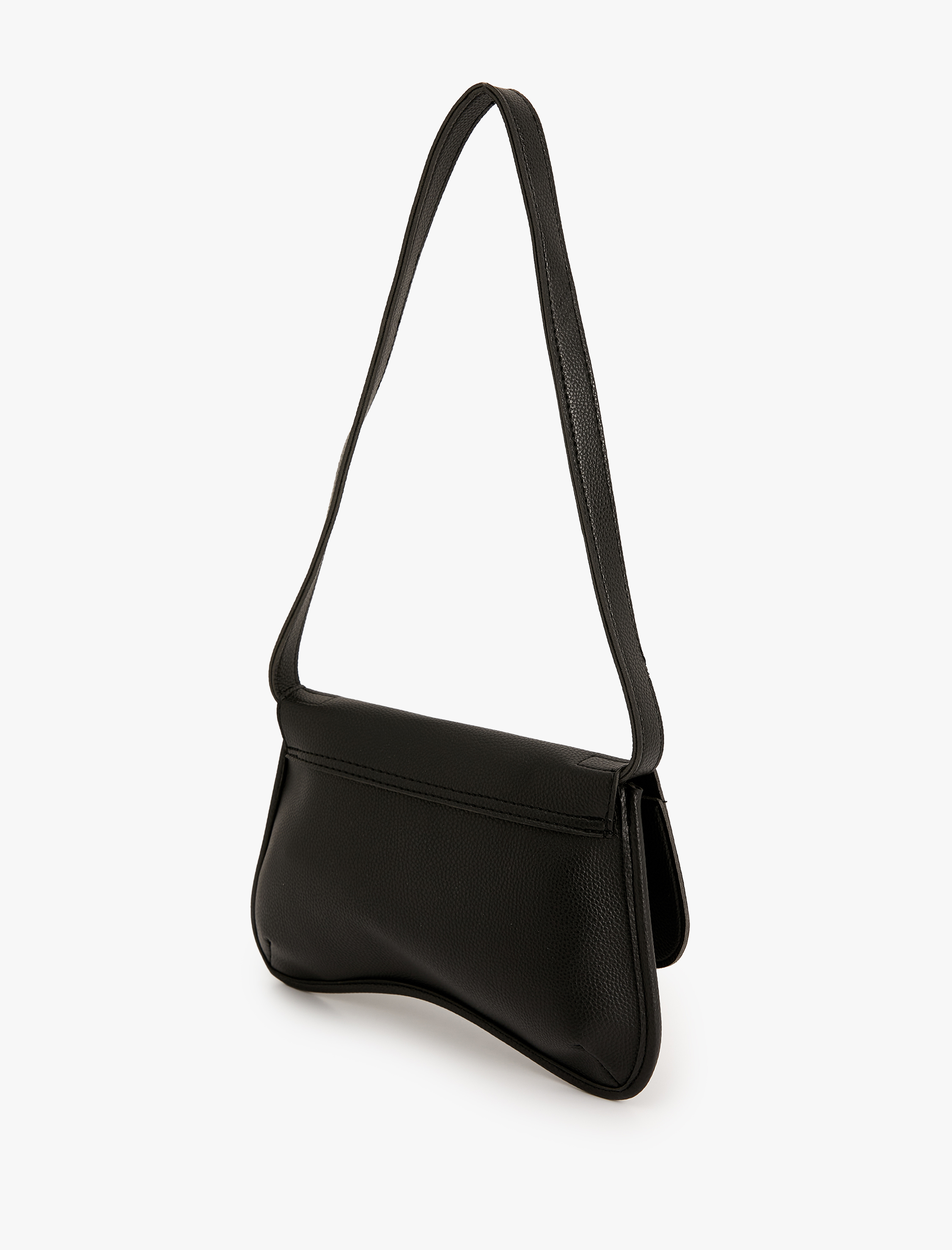  Kadın Baget Çanta Asimetrik Suni Deri