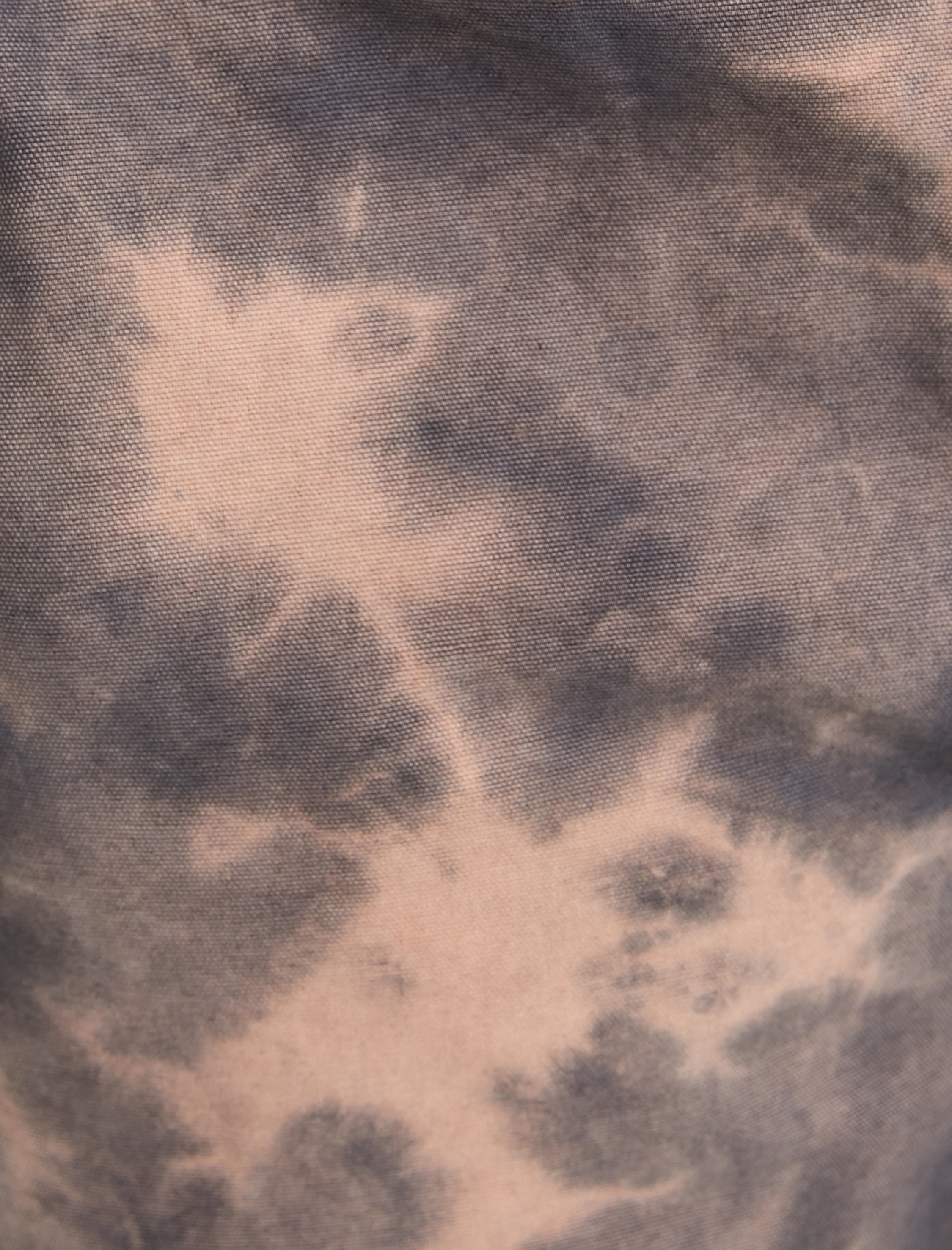   Düğmeli Beli Lastikli Batik Desenli Kargo Cepli Pantolon