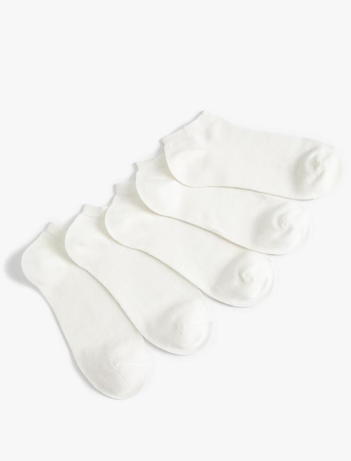 Kadın Basic 5'li Patik Çorap Seti Çok Renkli