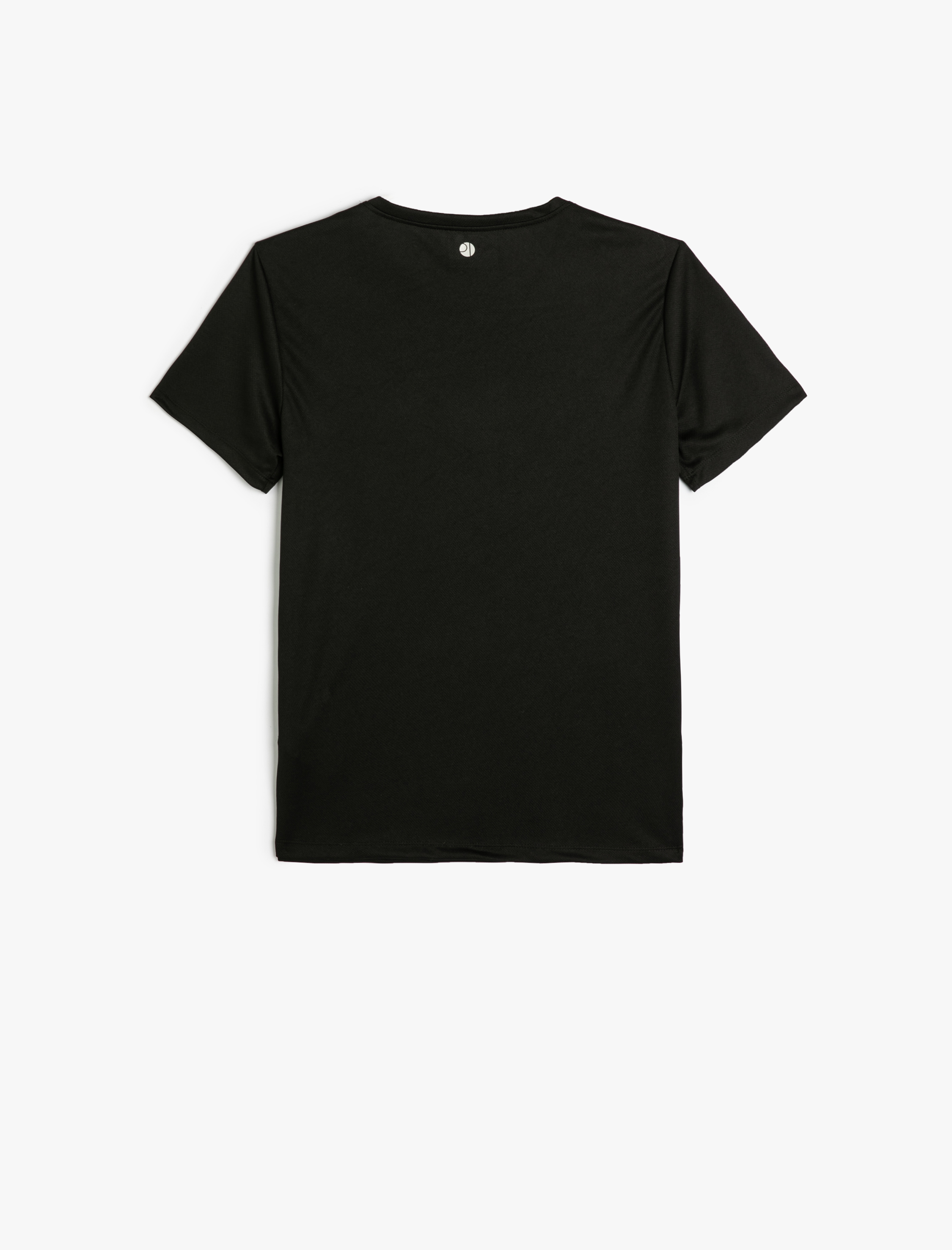   Spor Tişört Slogan Baskılı Bisiklet Yaka Kısa Kollu