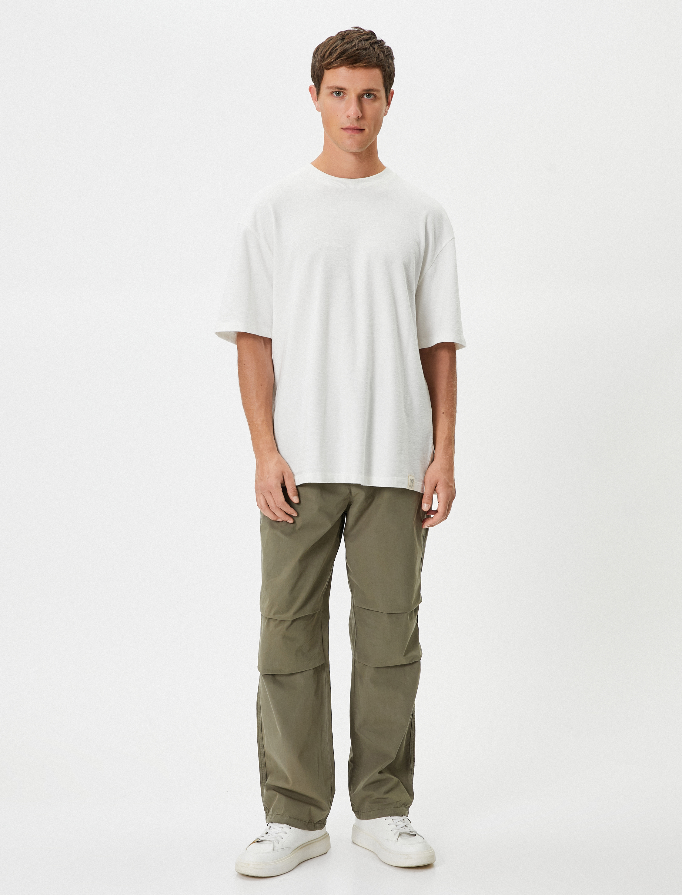   Paraşüt Bol Pantolon Oversize Beli Bağcıklı Cep Detaylı