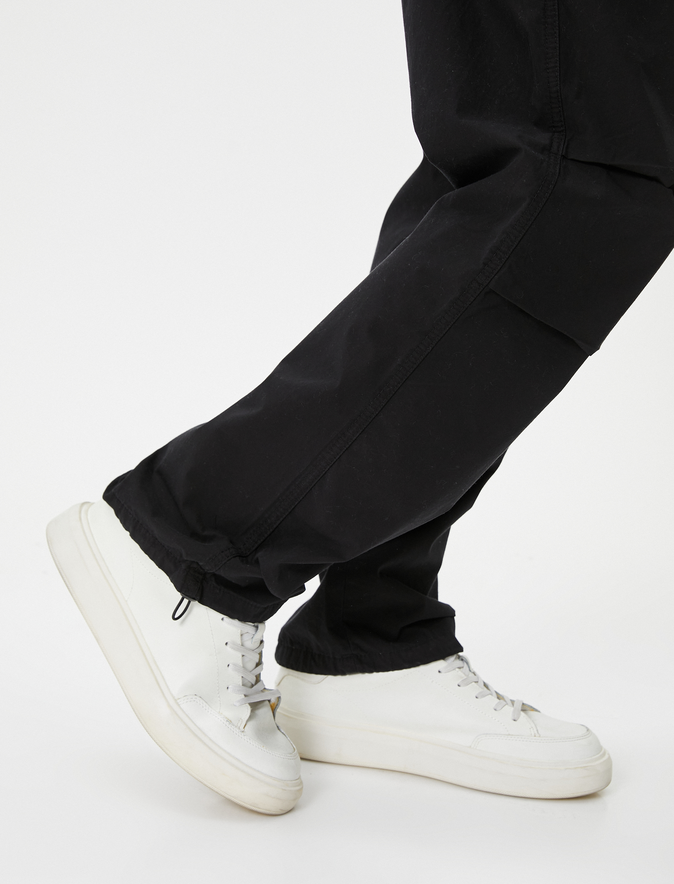   Paraşüt Bol Pantolon Oversize Beli Bağcıklı Cep Detaylı