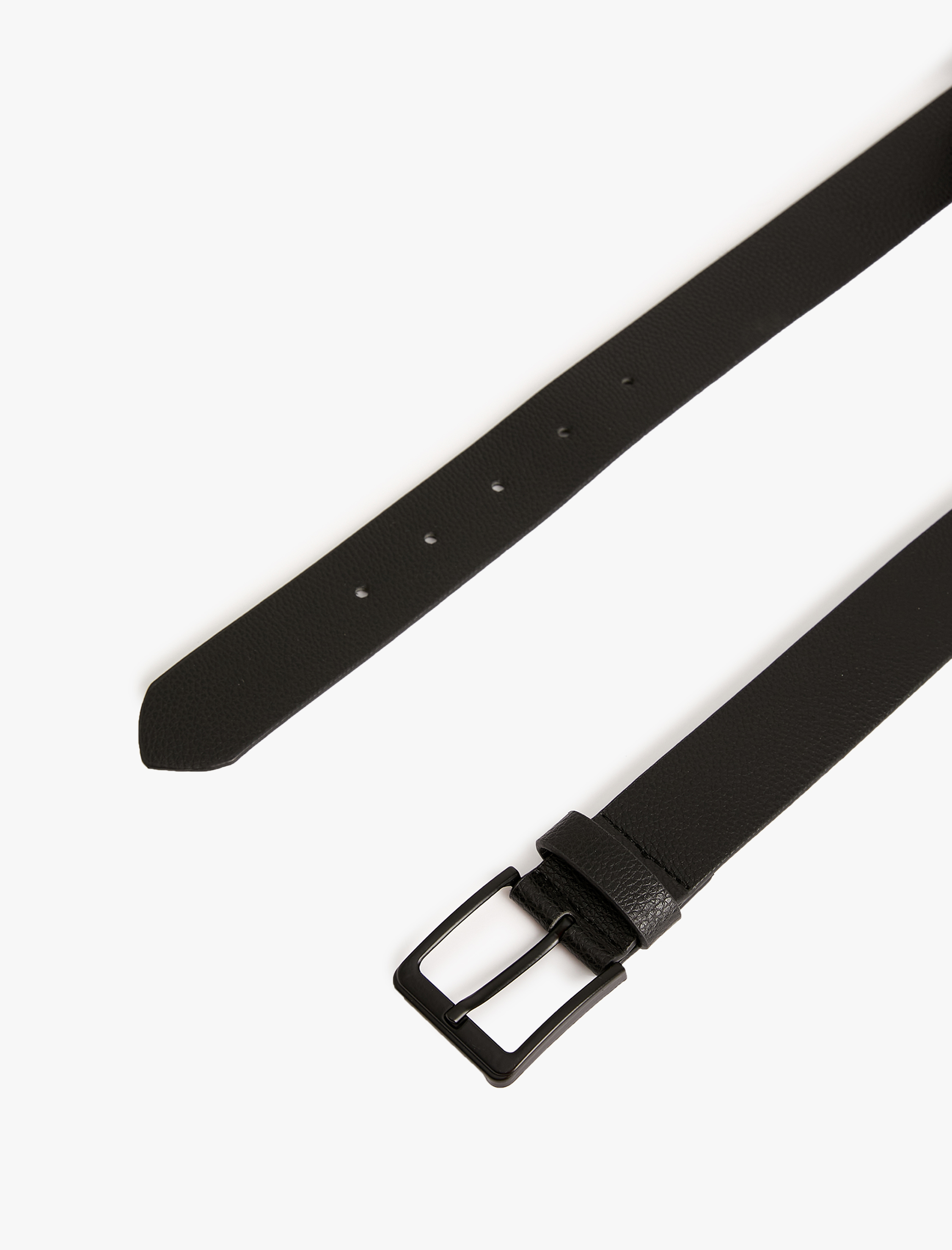  Erkek Kemer Deri Görünümlü Metal Toka Detaylı