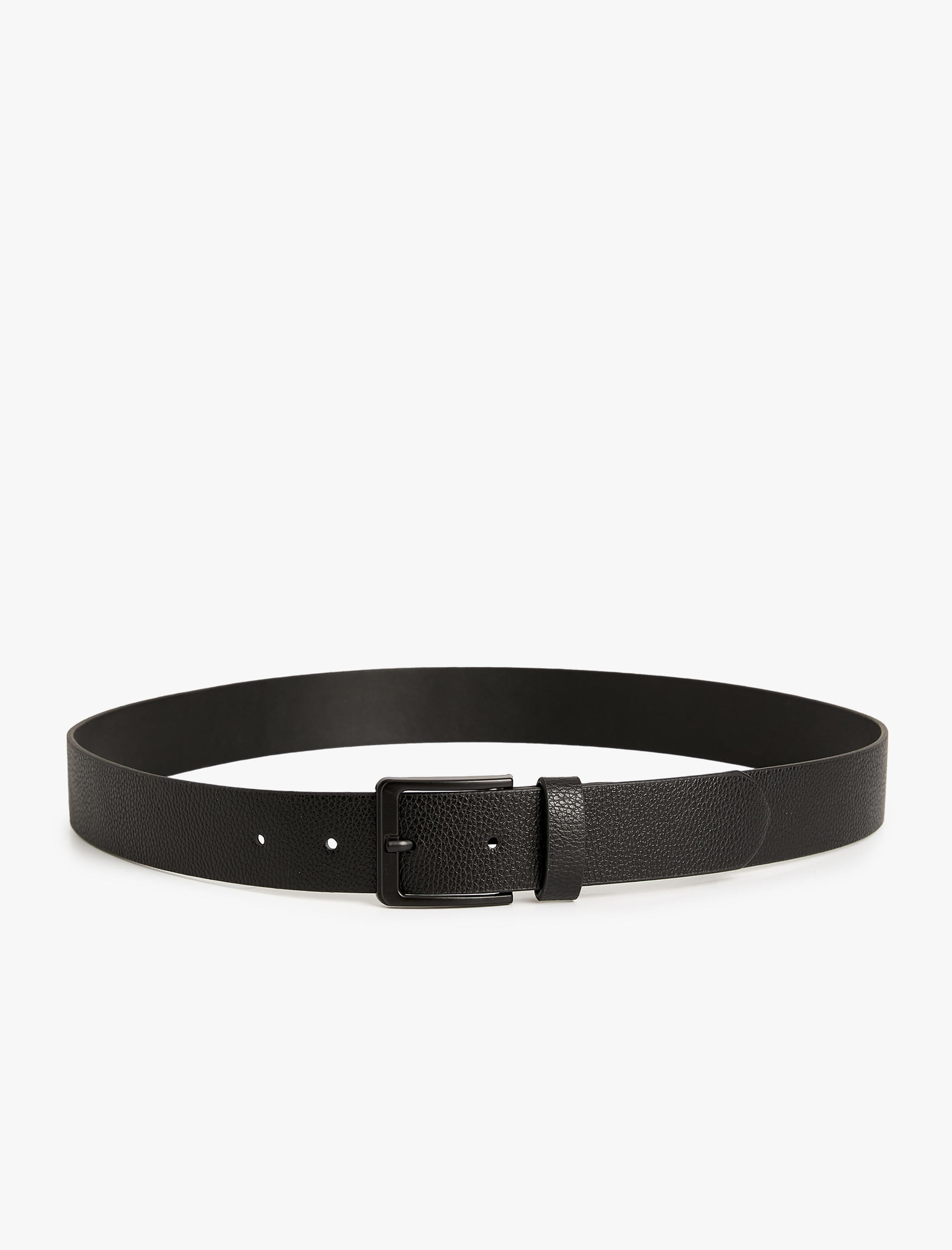  Erkek Kemer Deri Görünümlü Metal Toka Detaylı