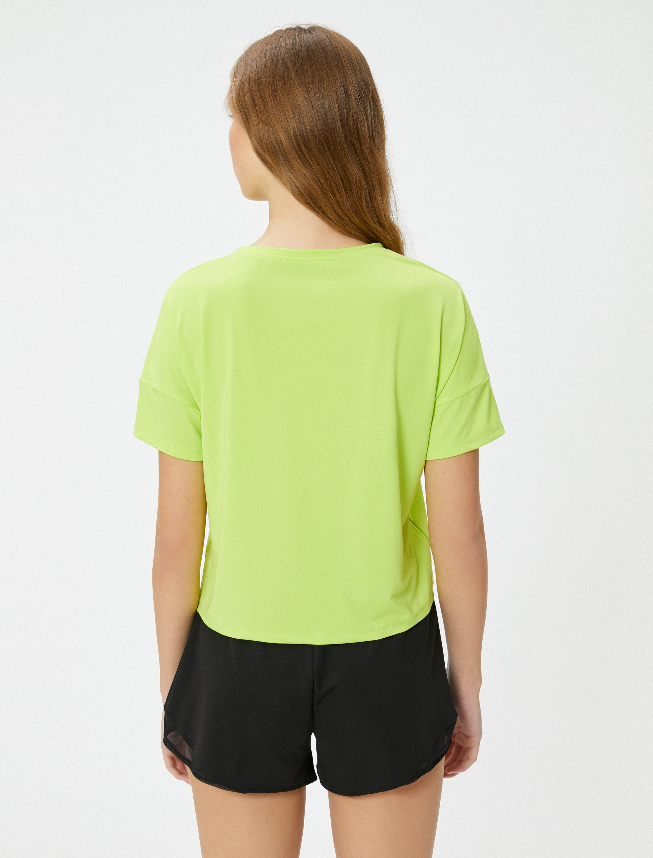   Baskılı Spor Tişört Kısa Kollu Bisiklet Yaka Rahat Kalıp