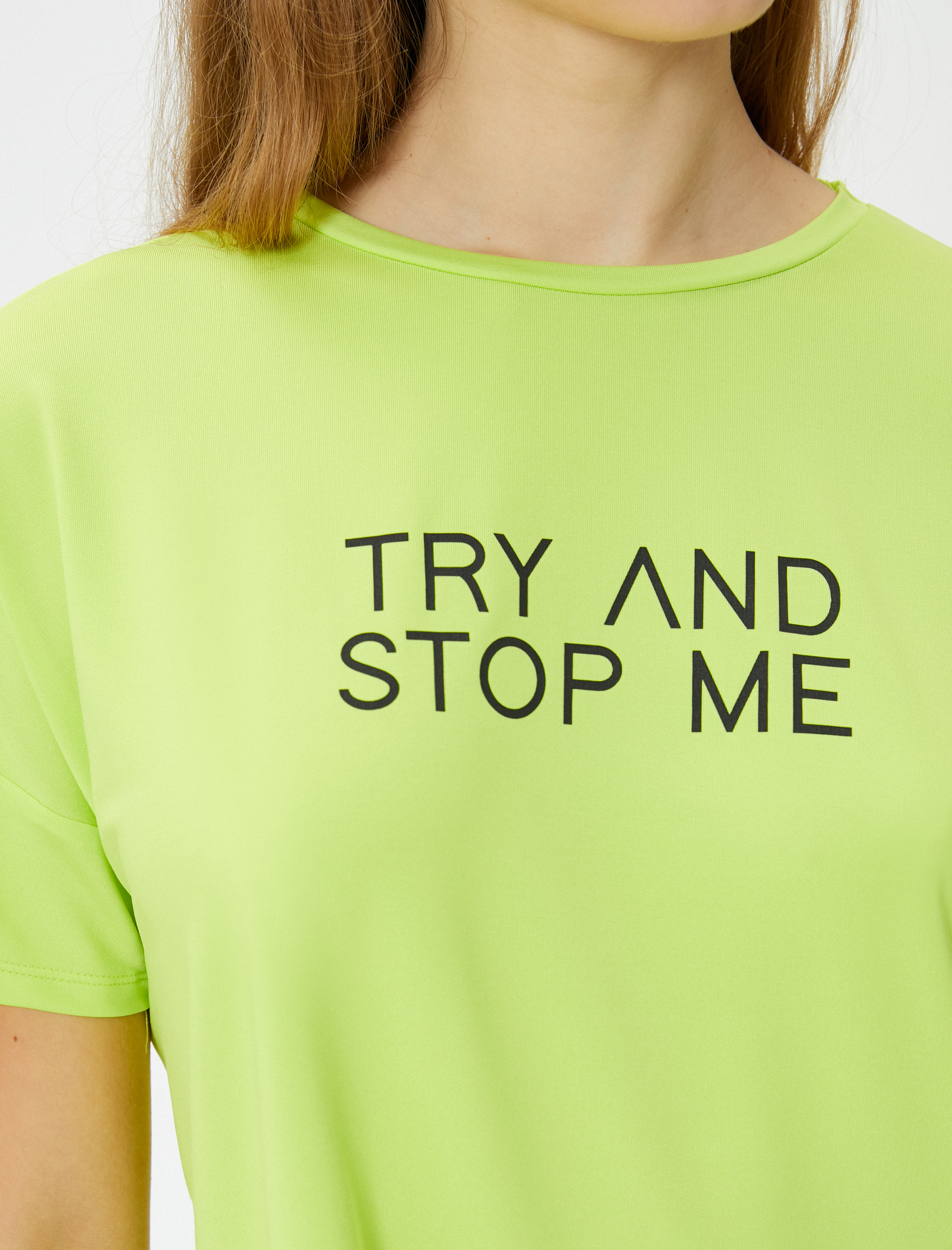   Baskılı Spor Tişört Kısa Kollu Bisiklet Yaka Rahat Kalıp