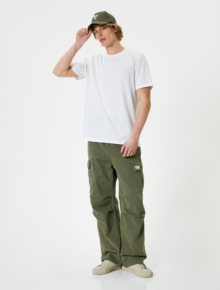  Basic Tişört Bisiklet Yaka Kısa Kollu