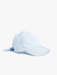 Cap Şapka Pamuklu Bağlama Detaylı