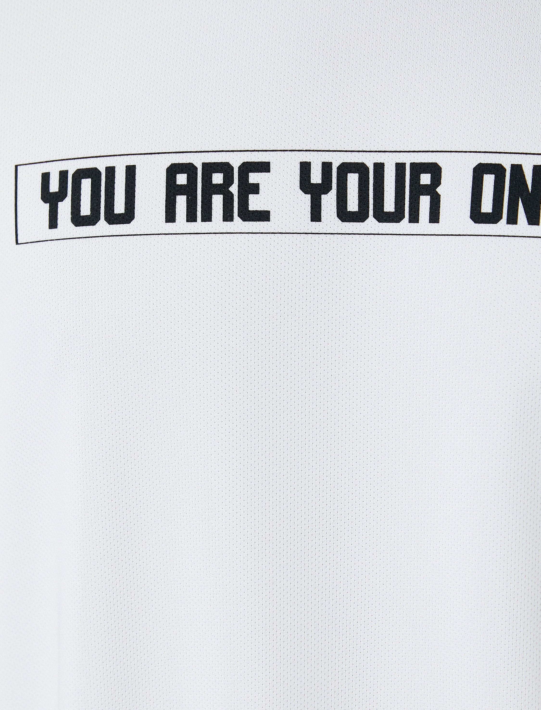   Spor Tişört Slogan Baskılı Bisiklet Yaka Kısa Kollu