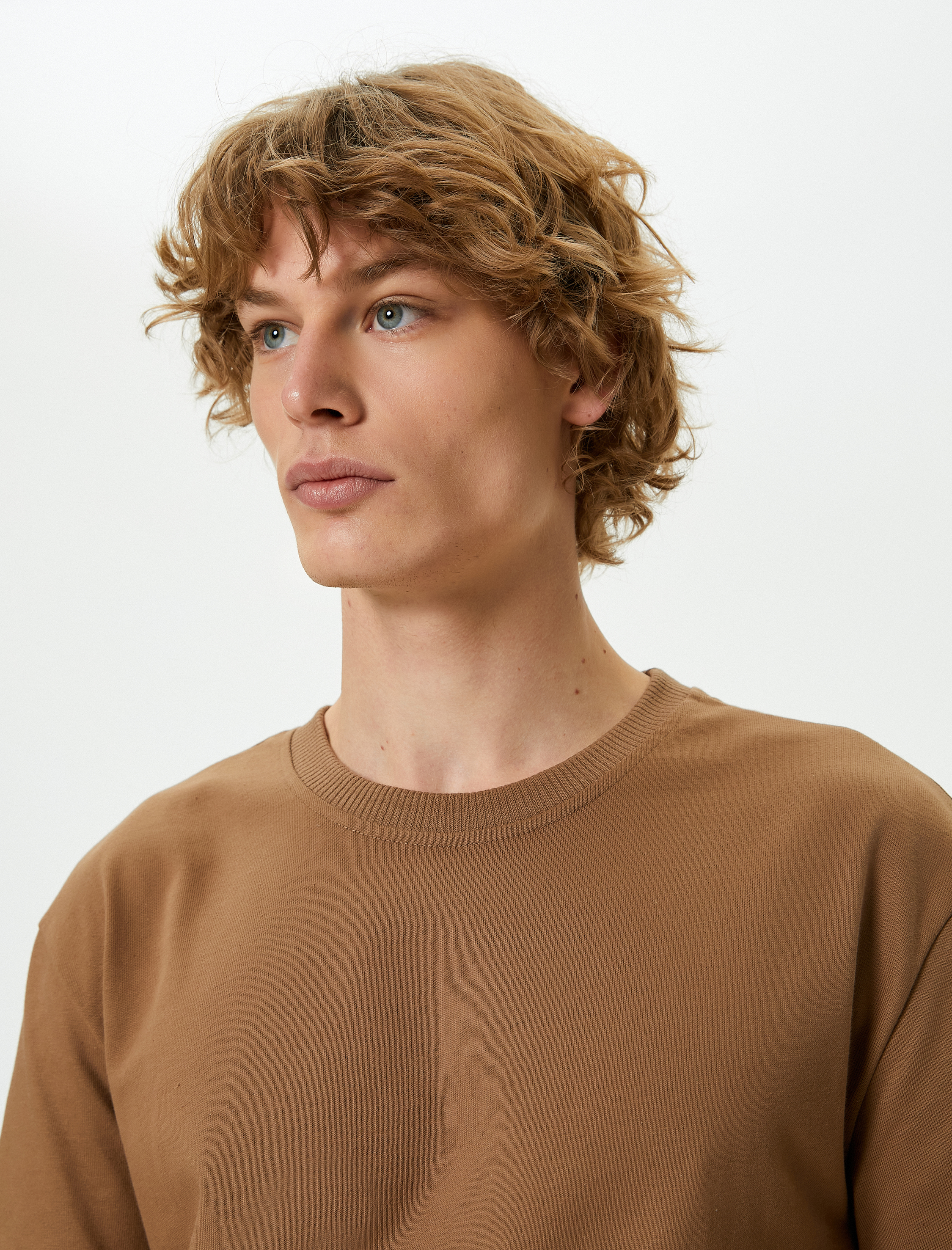   Basic Tişört Bisiklet Yaka Kısa Kollu Pamuklu