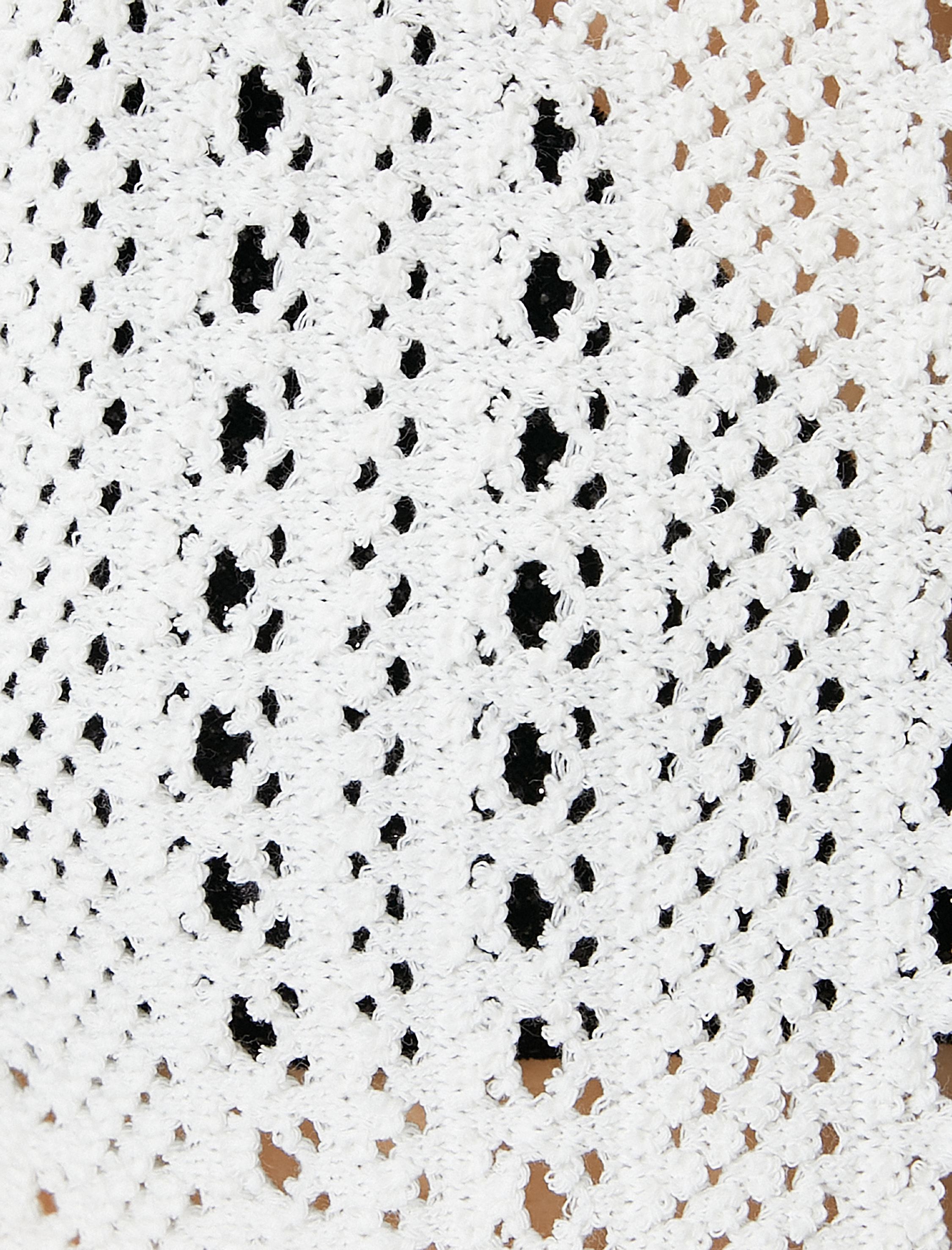   Ajurlu Kroşe Bluz Düğmeli Kısa Kollu Yuvarlak Yaka