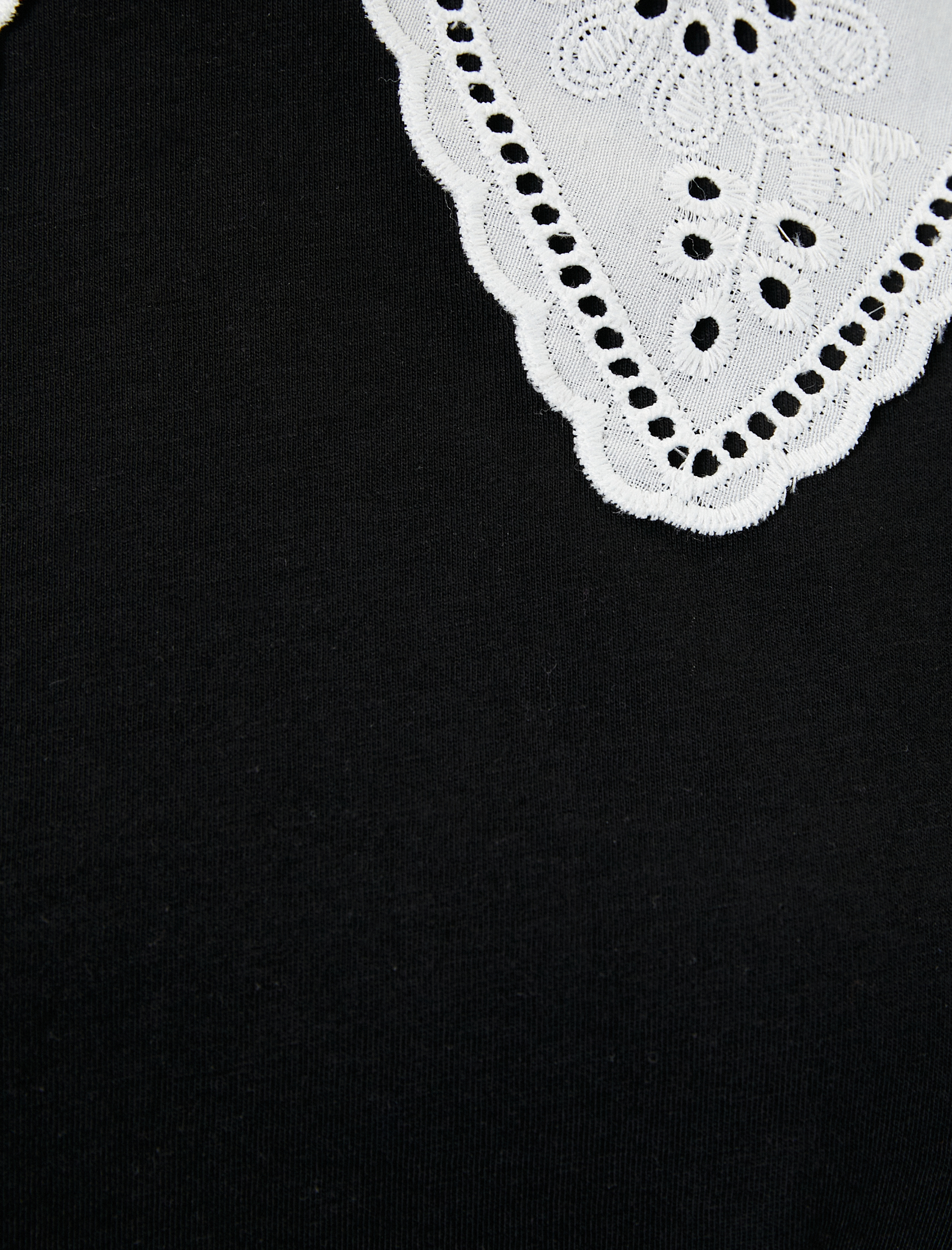   Fistolu Bebe Yaka Tişört Kısa Kollu Pamuklu