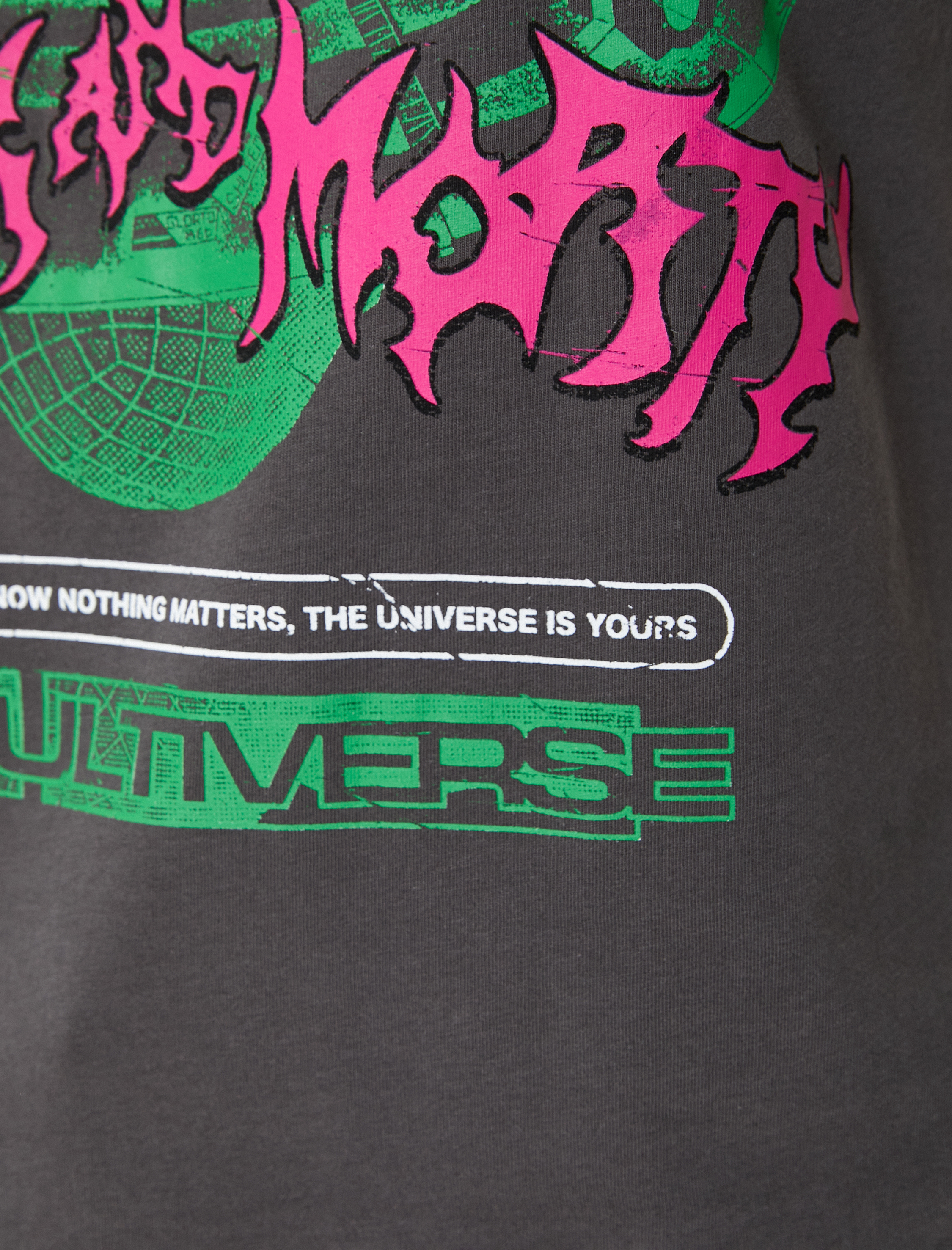 Rick and Morty Tişört Lisanslı Kısa Kollu Bisiklet Yaka Rahat Kalıp