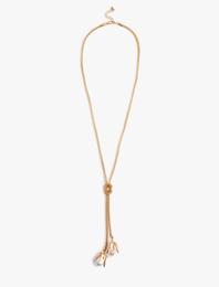 Uzun Kolye İncili Çiçekli