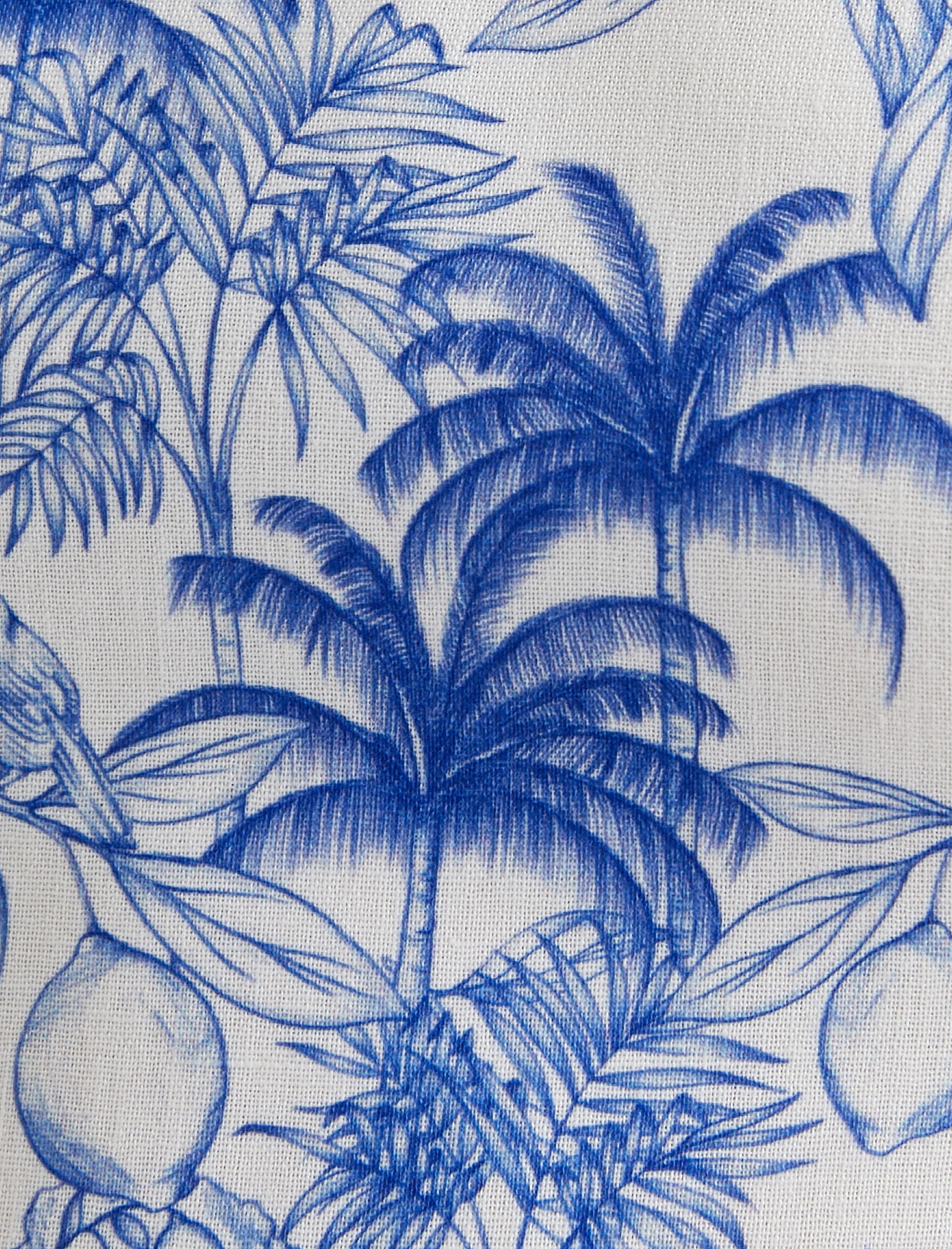   Crop Büstiyer İnce Askılı Tropikal Baskılı