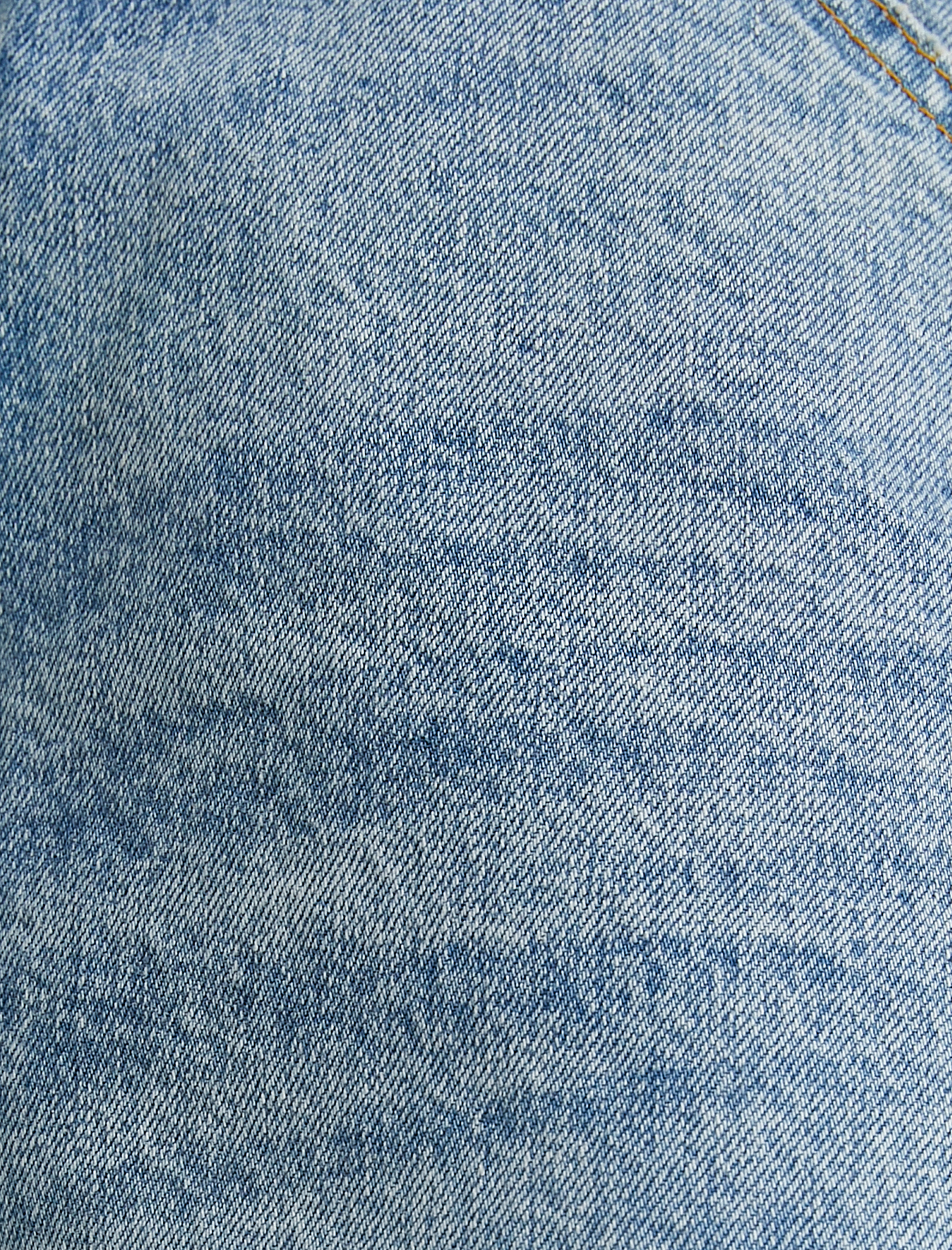   Kot Bermuda Şort Bol Kalıp Yıpratılmış Kesik Paça Cepli