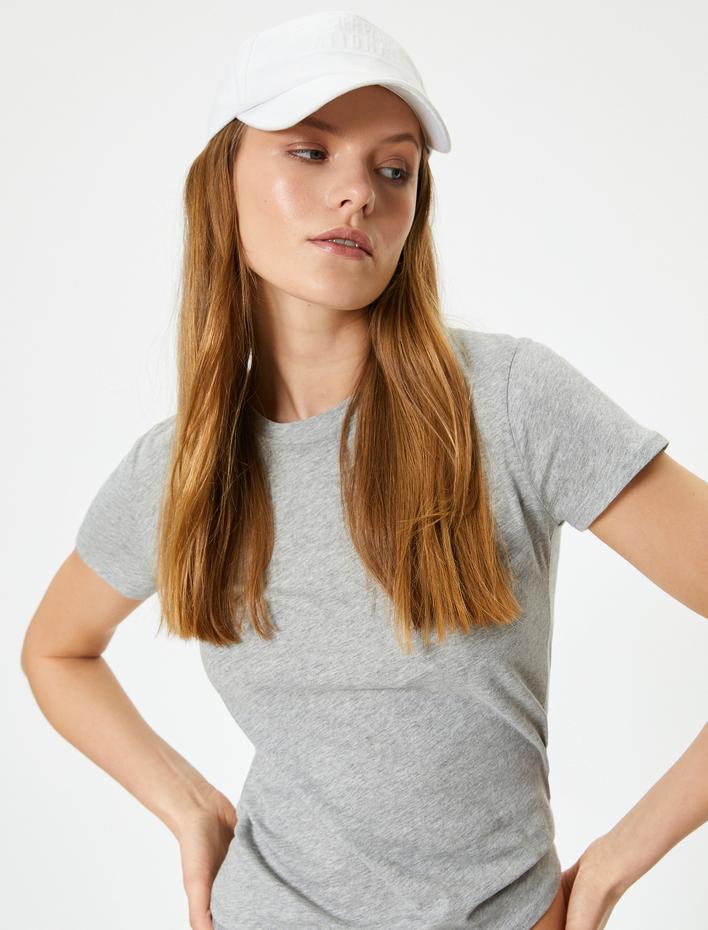  Basic Tişört Kısa Kollu Pamuklu Regular Fit