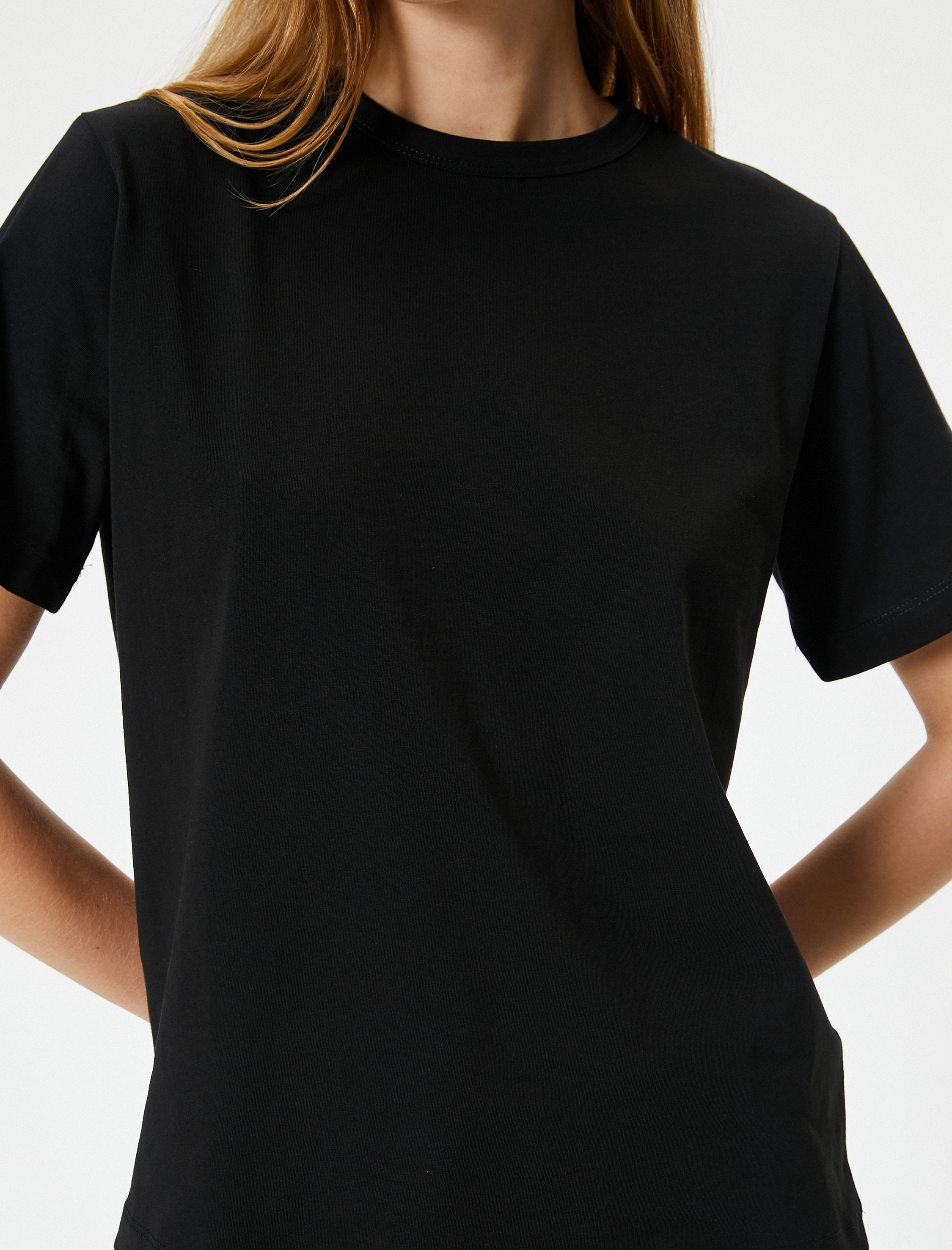   Basic Tişört Kısa Kollu Pamuklu Regular Fit