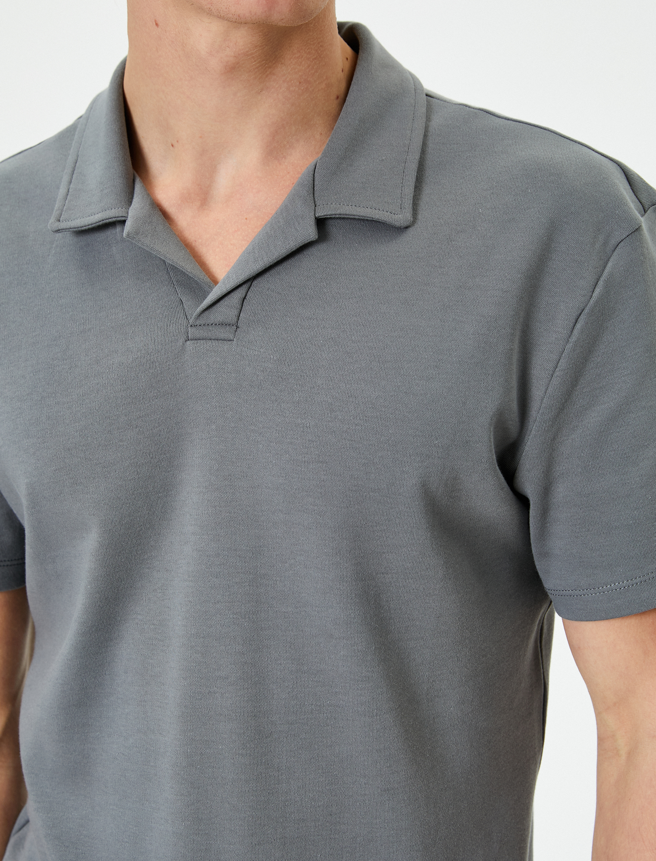   Polo Yaka Tişört Slim Fit Kısa Kollu