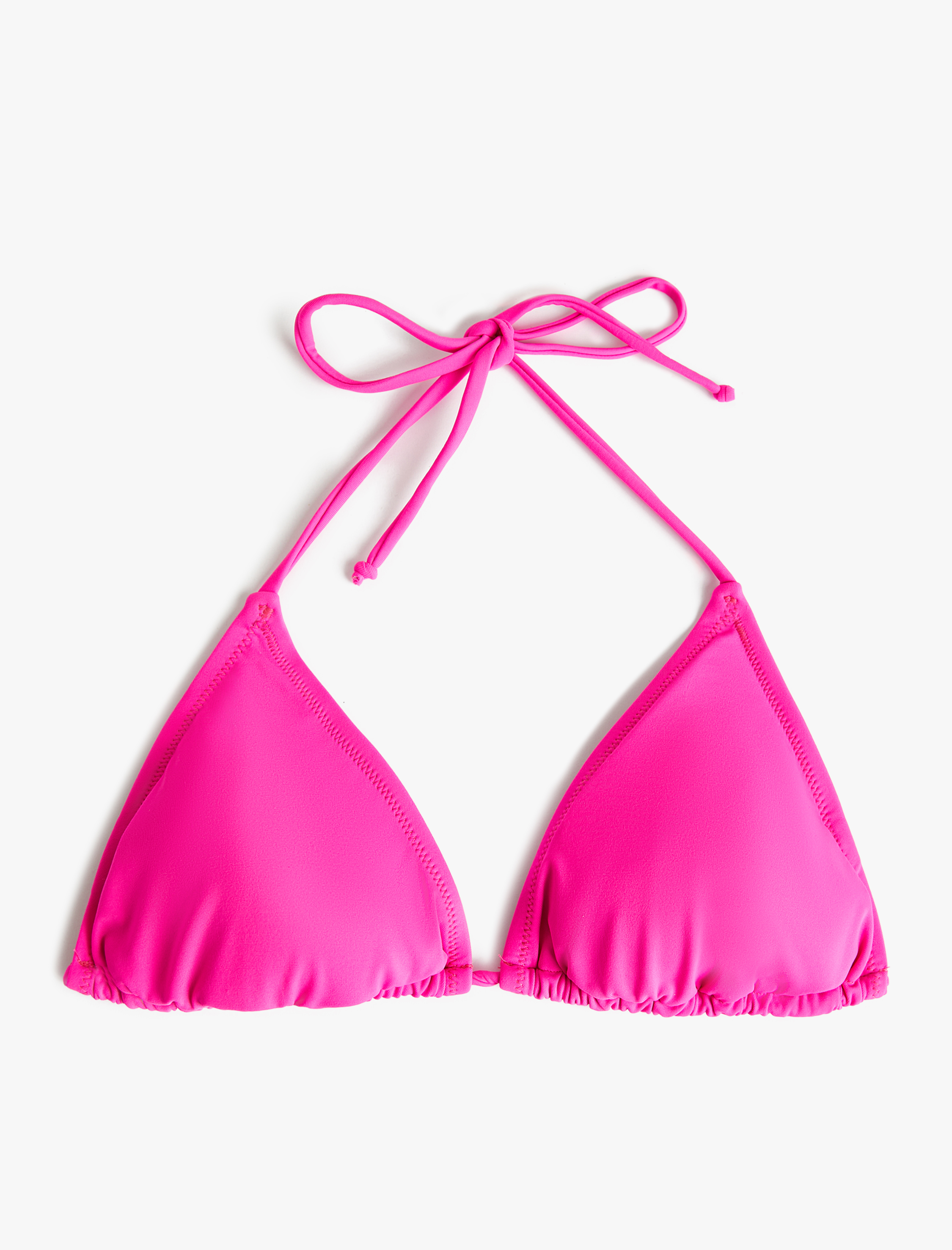   Üçgen Bikini Üstü Çapraz Basic Kaplı