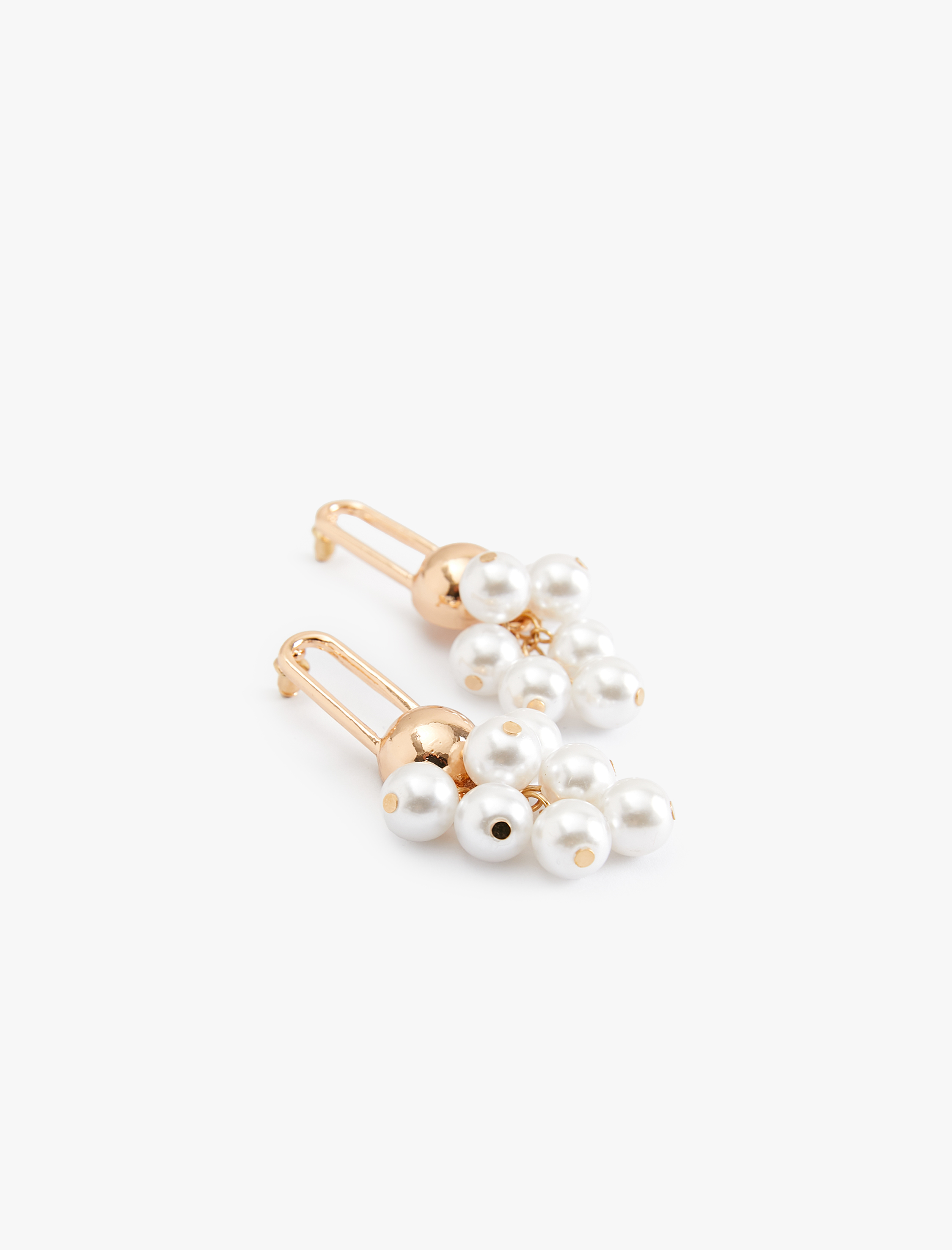  Kadın Çelik Karışımlı Sallantılı İncili Küpe