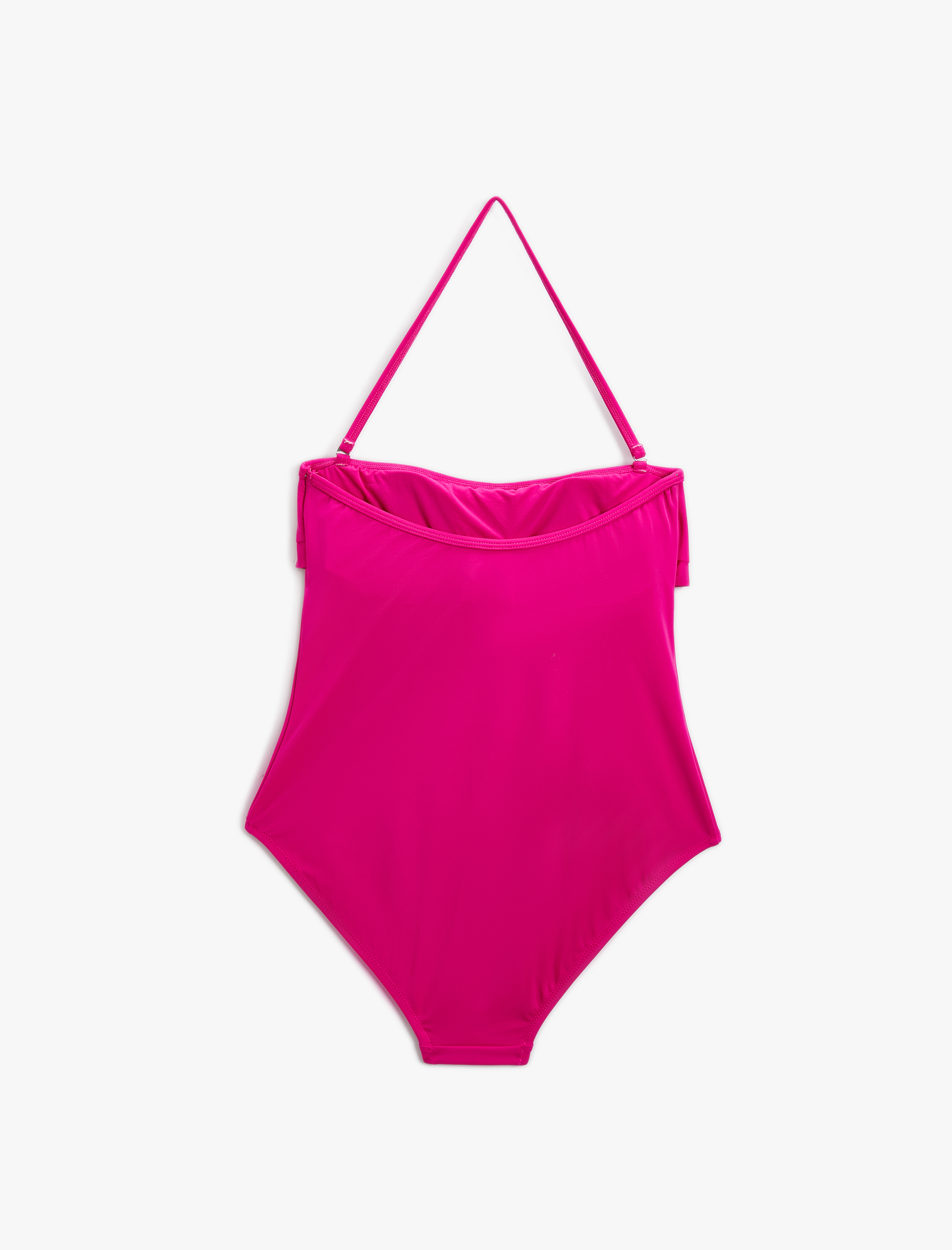   Straplez Mayo Fırfırlı Boyundan Askılı Kaplı