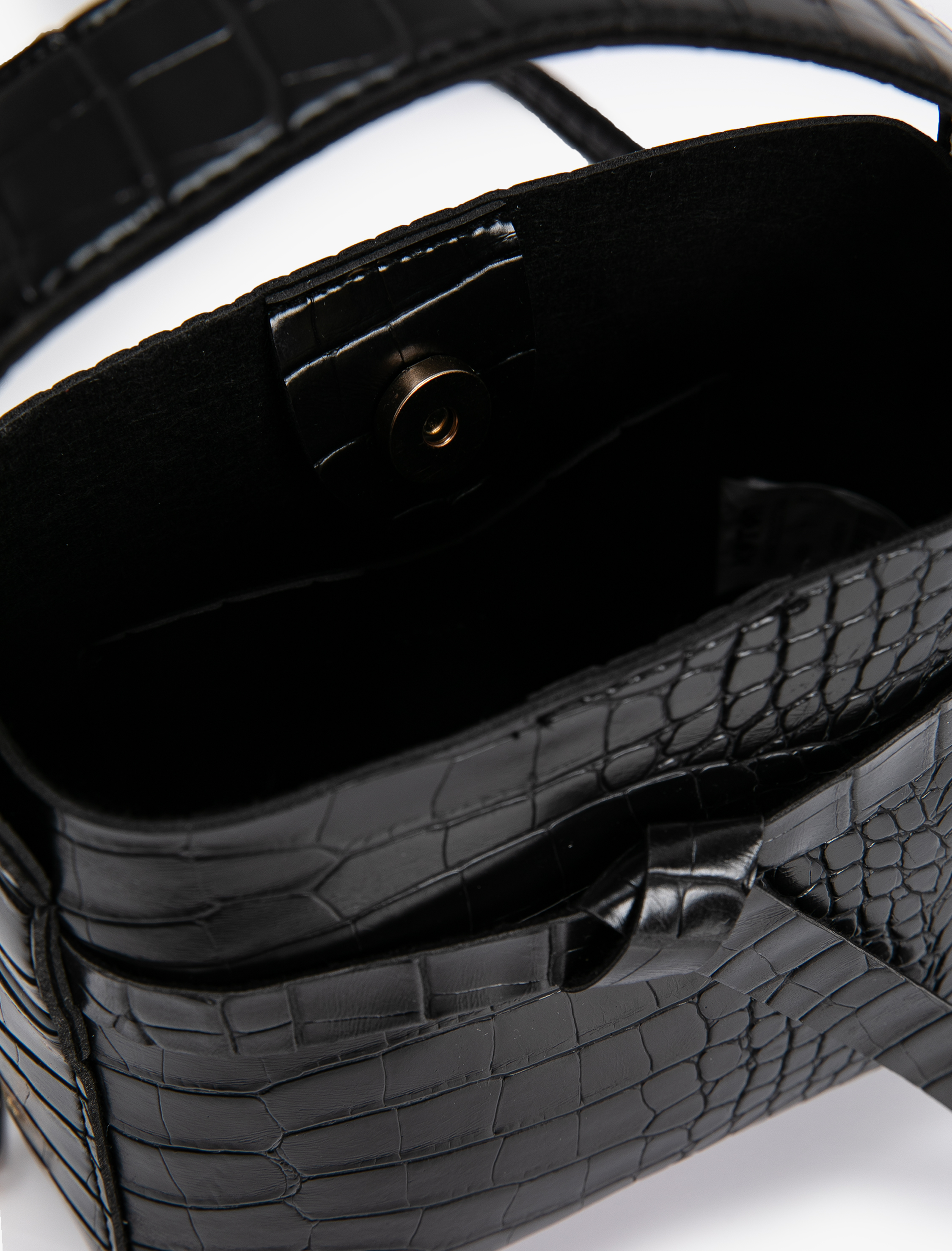  Kadın Vintage Çanta Suni Deri Kroko Tote Zincir Detaylı Saplı Askılı