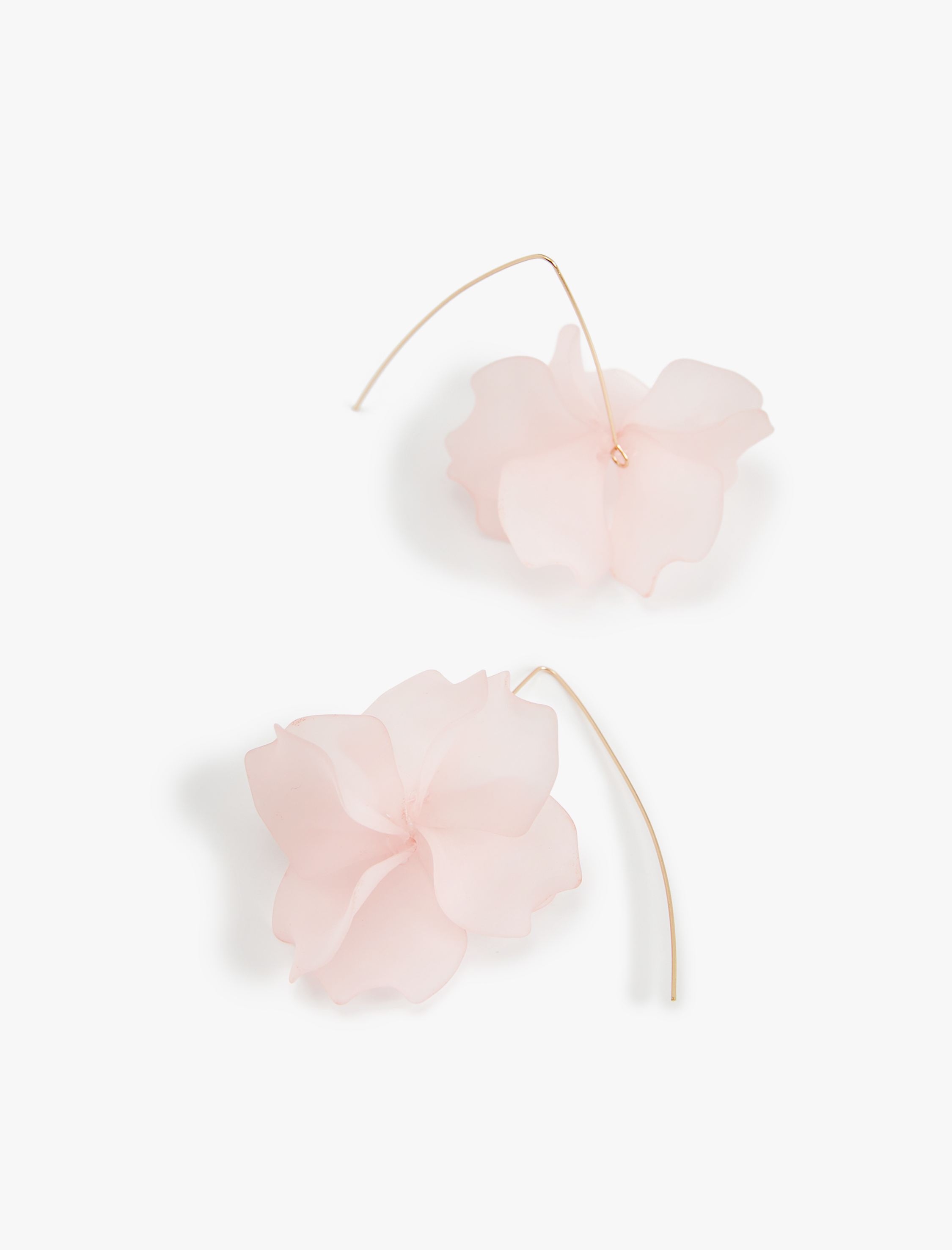  Kadın Çiçekli Hacimli Küpe Büyük Boy