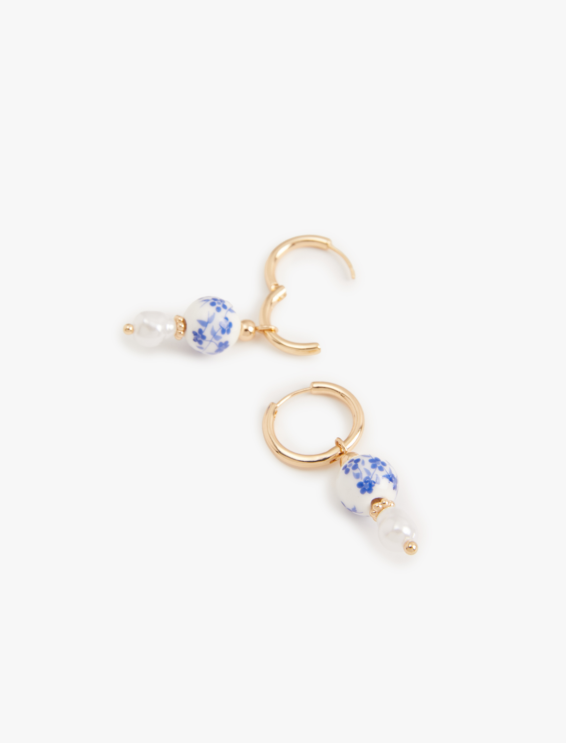  Kadın Halka Küpe Seramik Detaylı