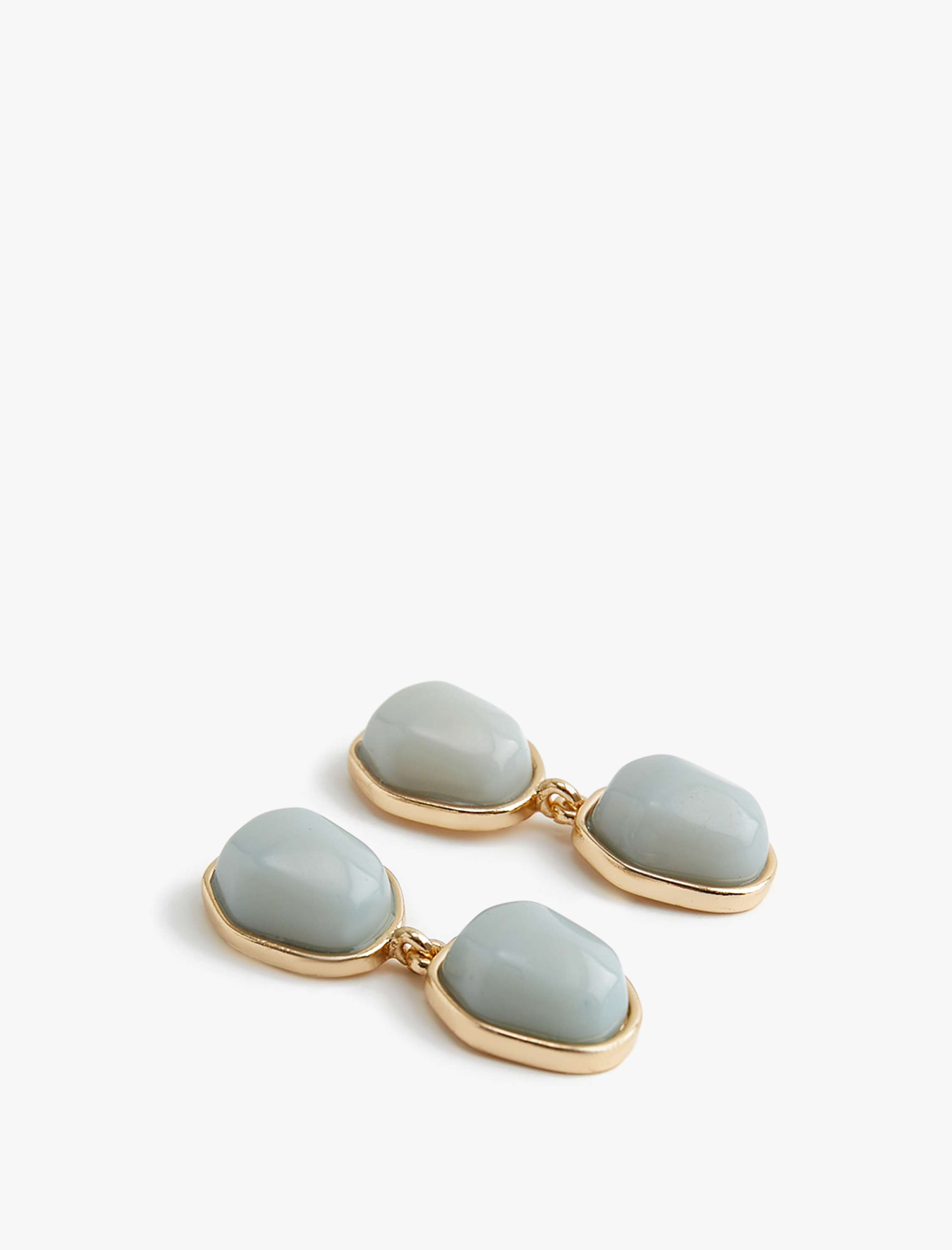  Kadın Taşlı Küpe Çinko Çelik Karışımlı Sallantılı