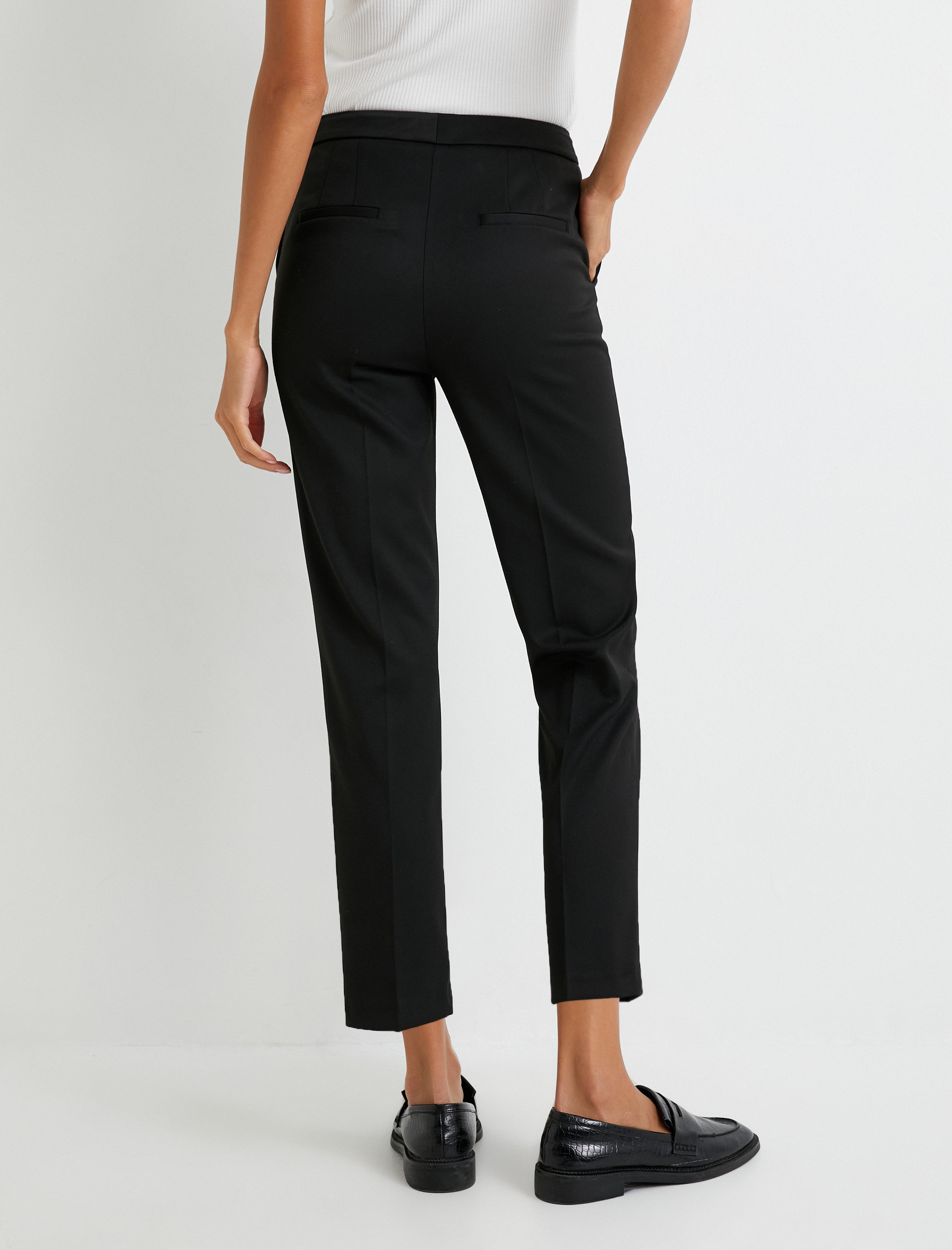   Cigarette Kumaş Pantolon Normal Bel Cepli