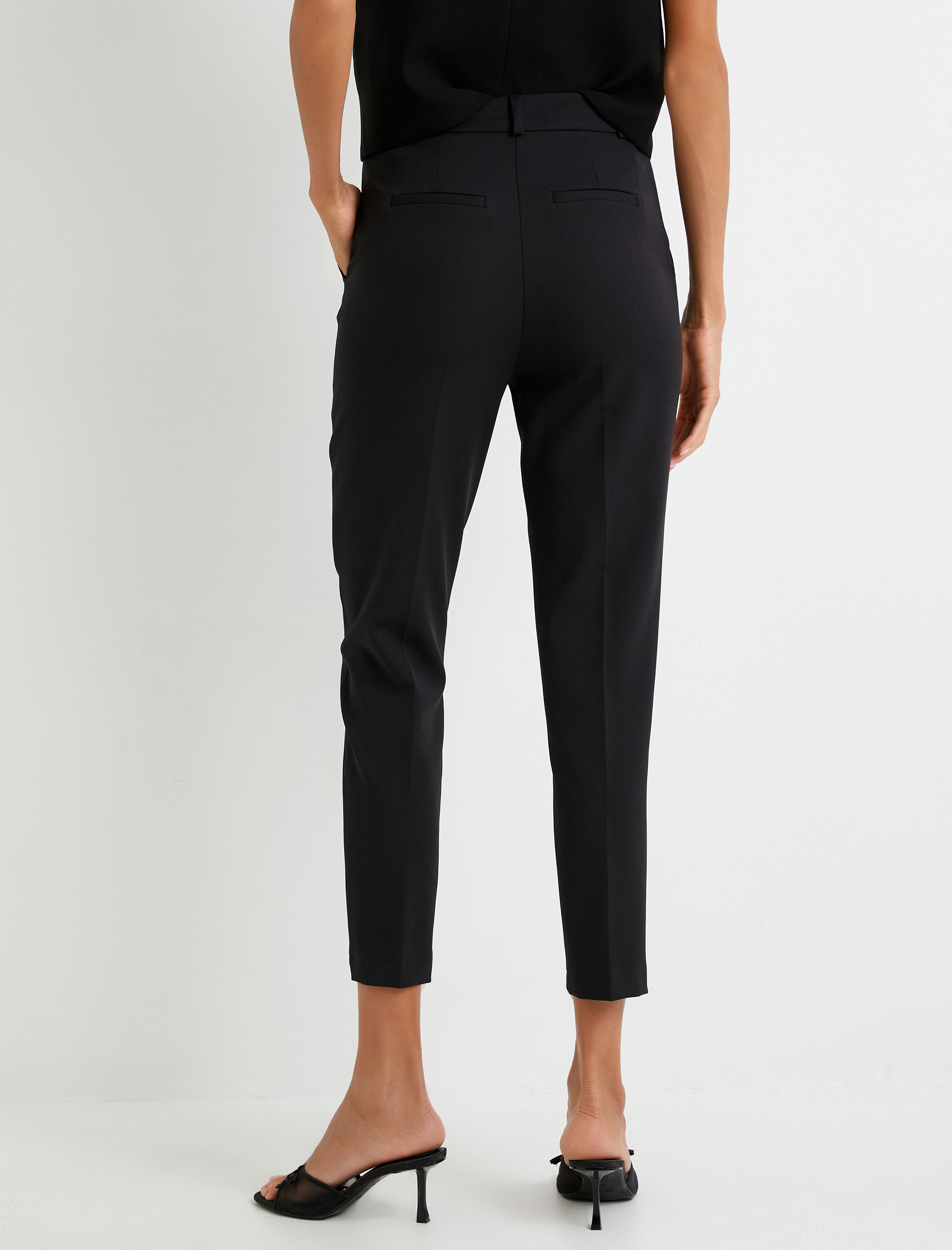   Cigarette Kumaş Pantolon Yüksek Bel Cepli