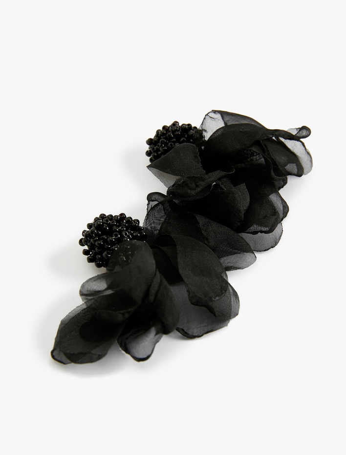 Kadın Boncuklu Hacimli Küpe