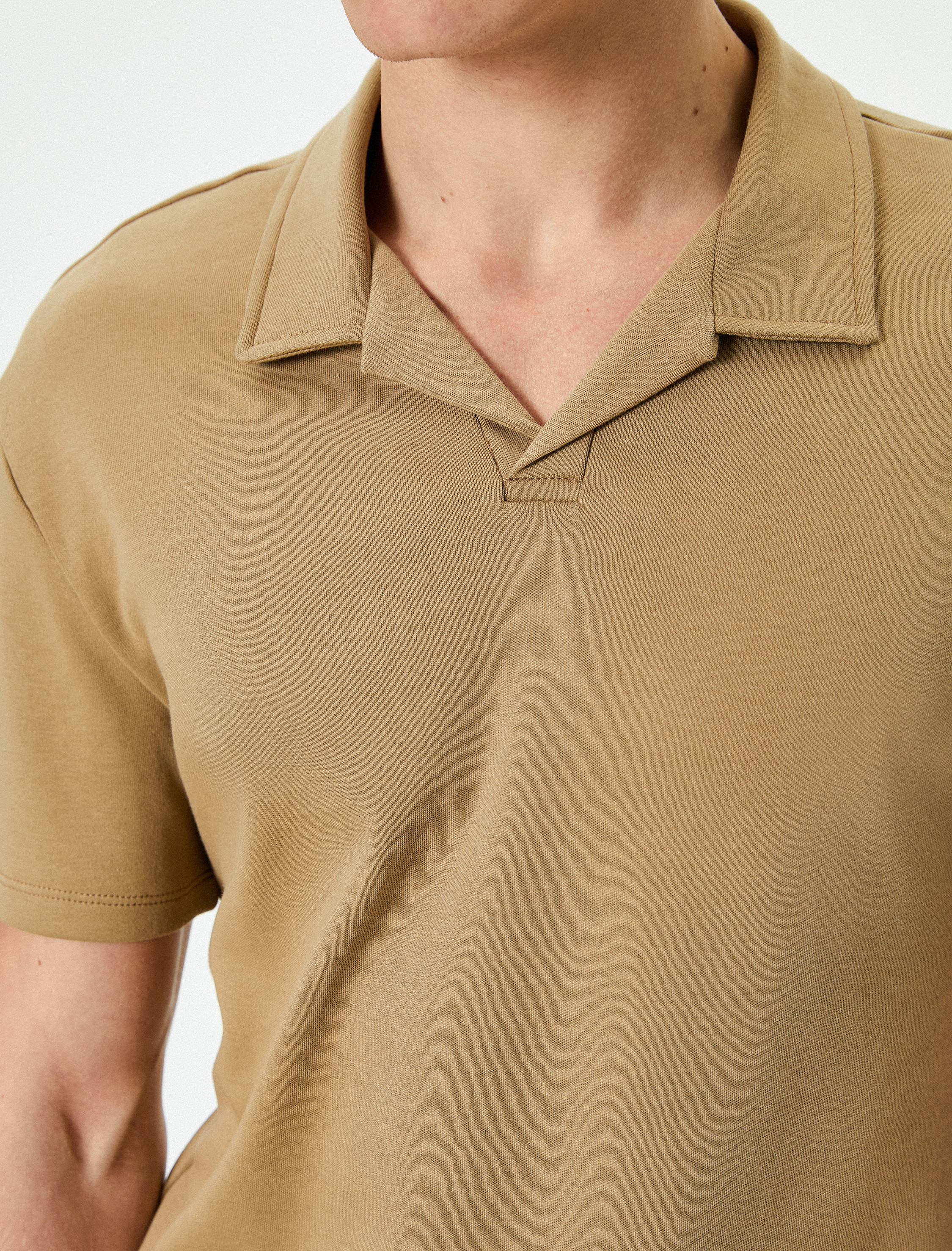   Polo Yaka Tişört Slim Fit Kısa Kollu