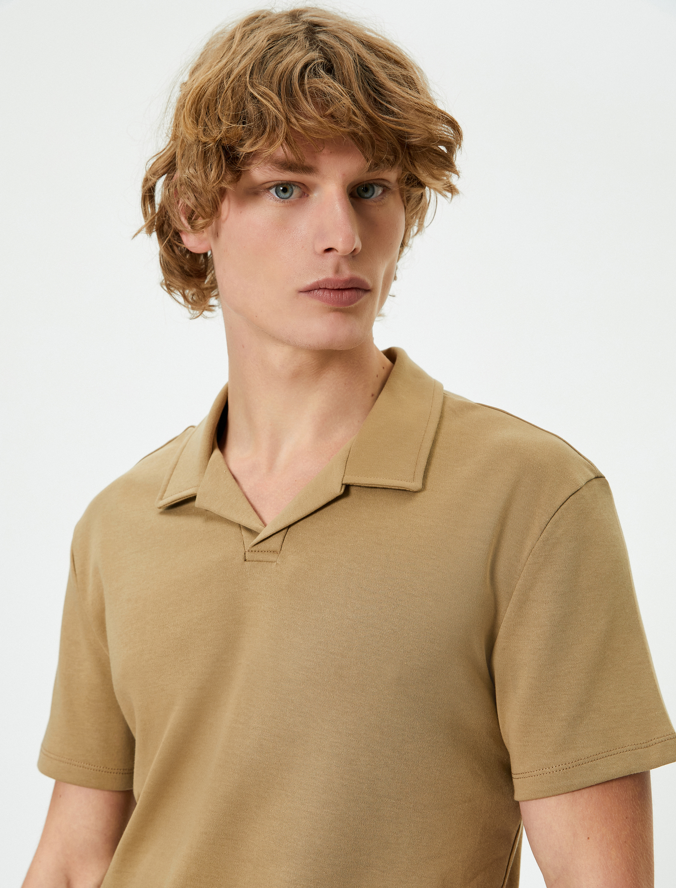   Polo Yaka Tişört Slim Fit Kısa Kollu