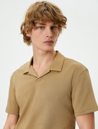 Polo Yaka Tişört Slim Fit Kısa Kollu